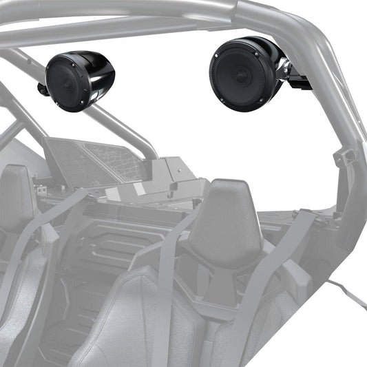Polaris Off Road - Altavoces traseros de Rockford Fosgate 2883945, Negro, Coaxial, 6.5 pulgadas, 50 vatios, IP67, UTV, Unisex