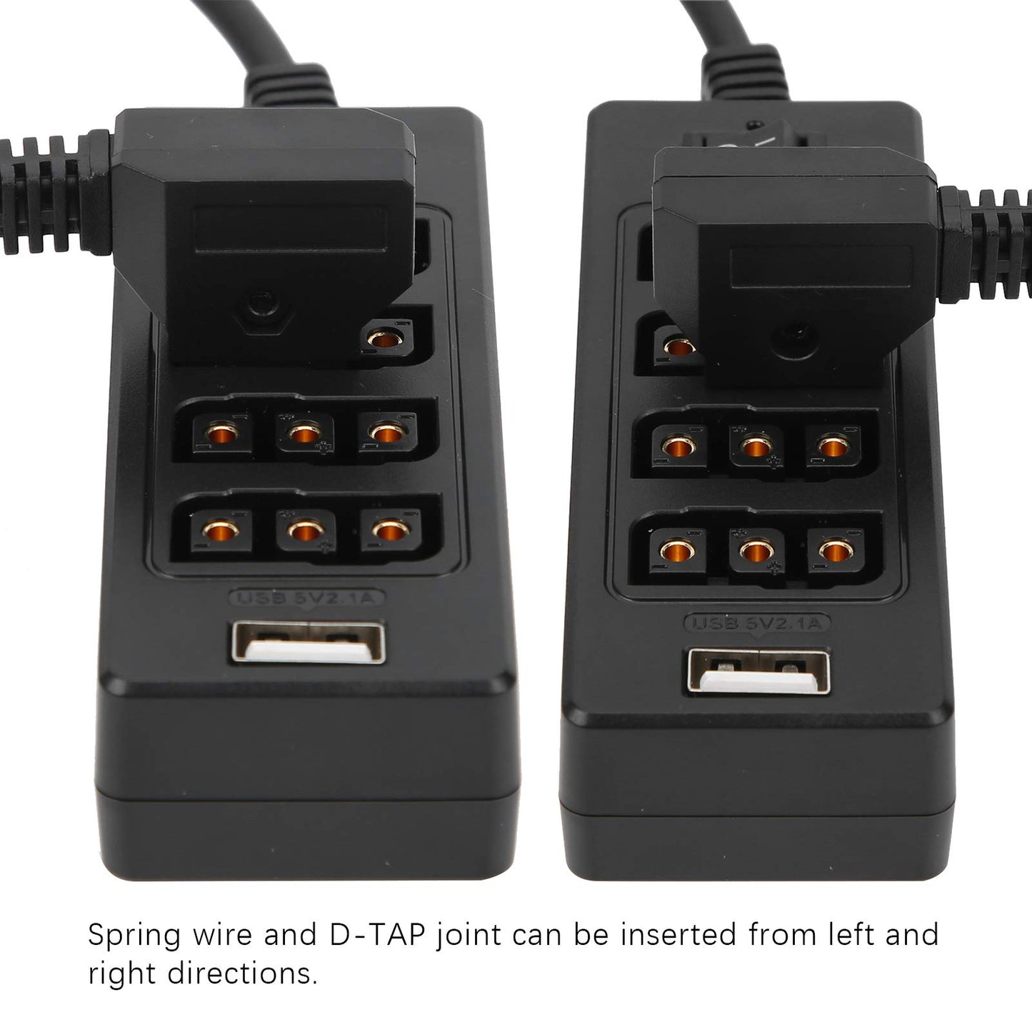 S erounder D-Tap Macho Power Tap a 4 Puertos Hembra D-Tap Hub Adaptador Divisor de Cable para fotografía Convertidor de Corriente V-Lock Batería de cámara
