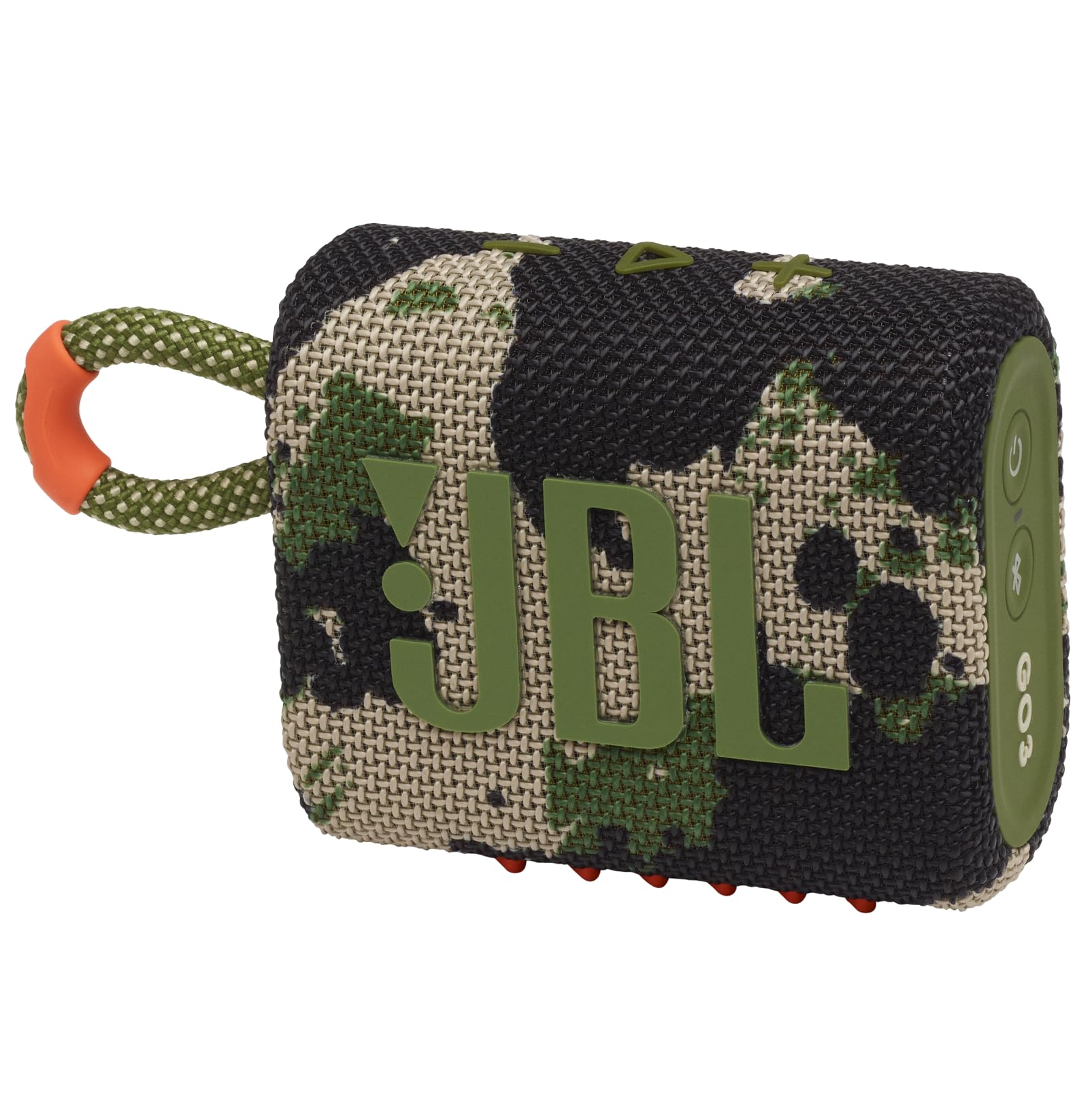 JBL Go 3: Altavoz portátil con Bluetooth, batería incorporada, Resistente al Agua y al Polvo - Squad