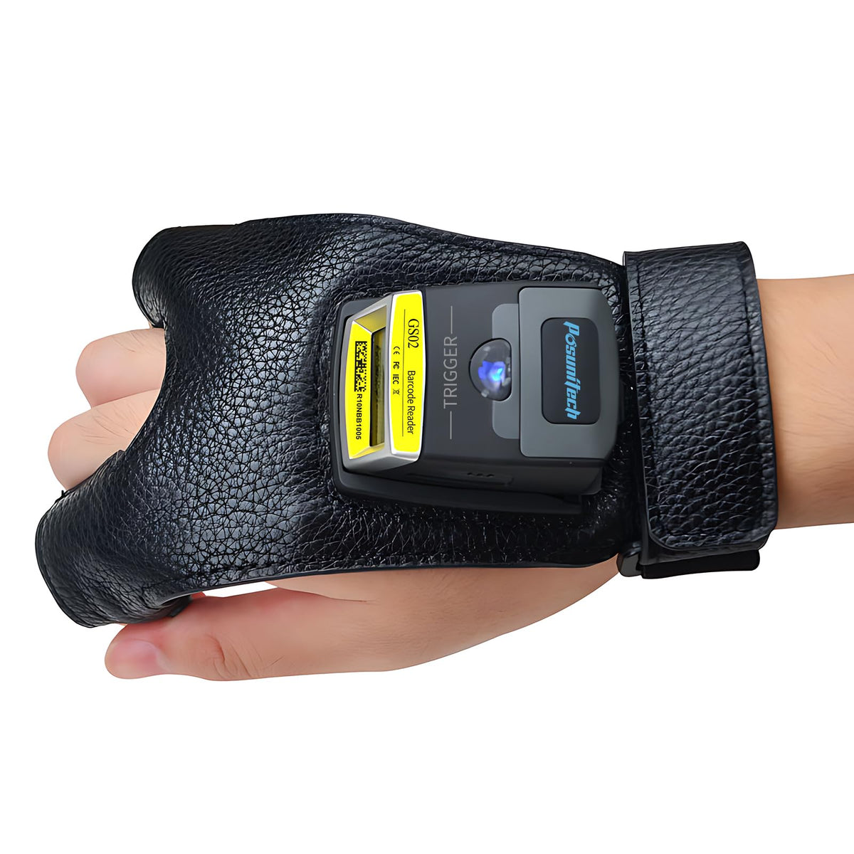 Escáner de Código de Barras Posunitech GS02 Negro 2D Portátil para Entornos Difíciles