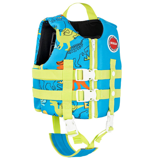 Boglia - Chaleco de natación para niños y niñas de 20-30-40-50-60-70-80-80 libras con correa de seguridad ajustable