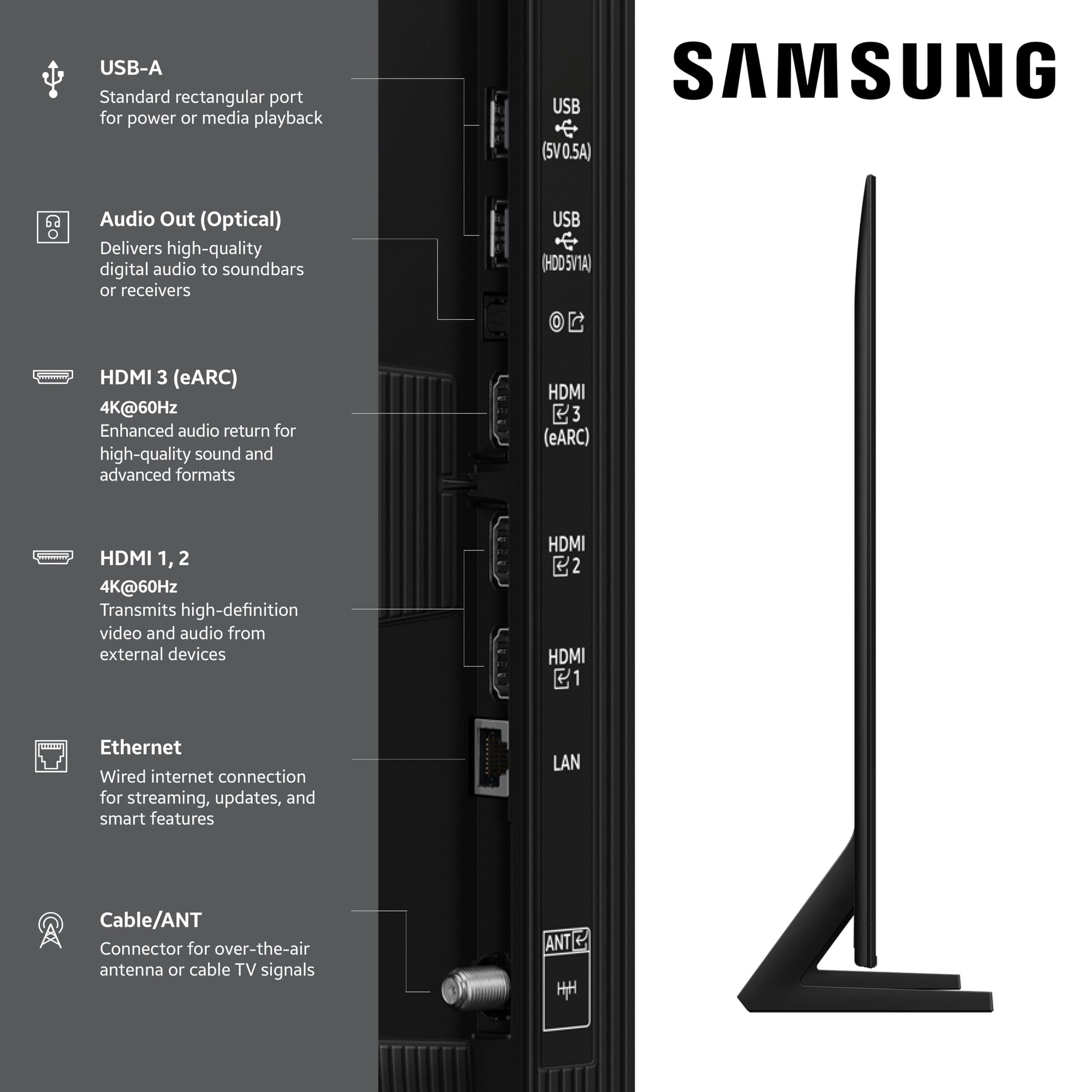 SAMSUNG 32 Pulgadas Clase QLED Q8F 4K UHD Smart TV (Modelo 2025) Q4 Procesador AI, Volumen de Color 100% con Punto cuántico, diseño AirSlim, Contenido última intervensión sin Fin, Samsung Vision AI