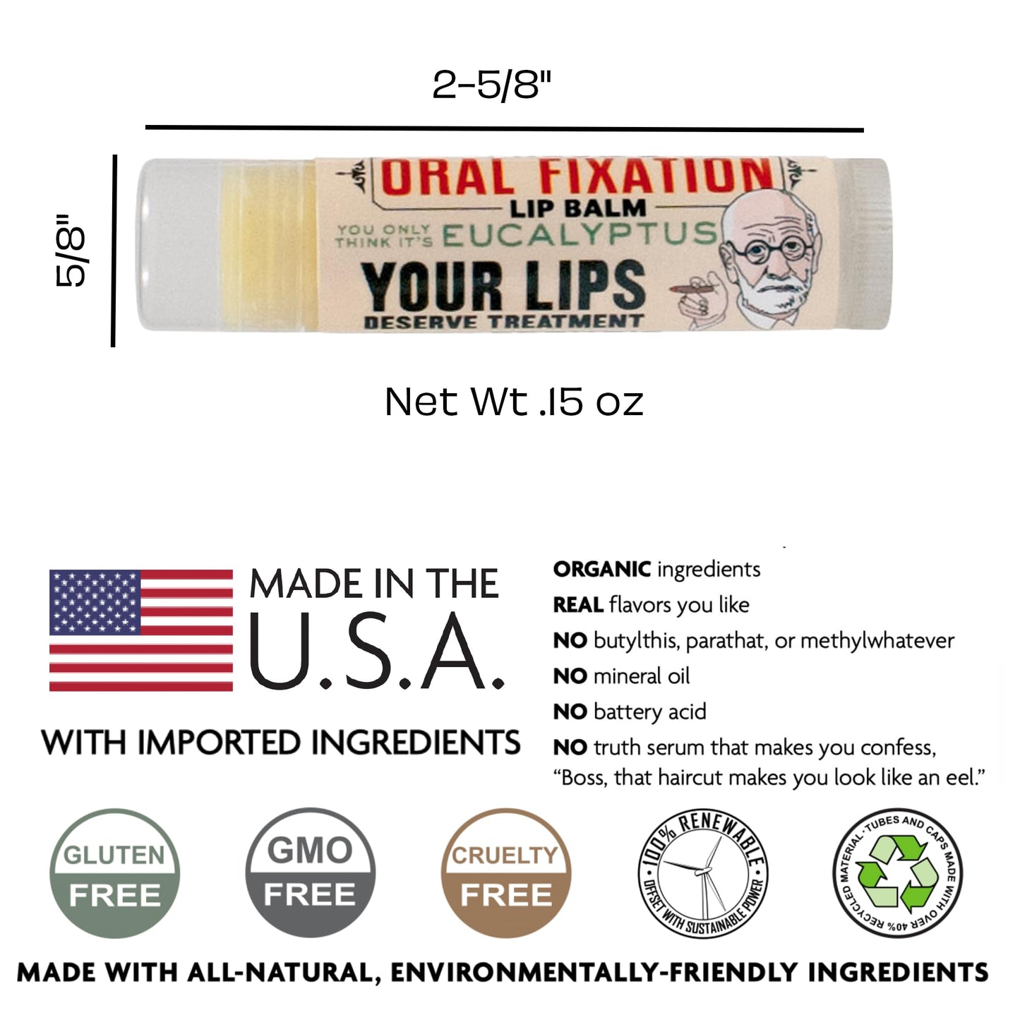 Bálsamo Labial Sigmund Freud EEUU Edición Oral Fixation