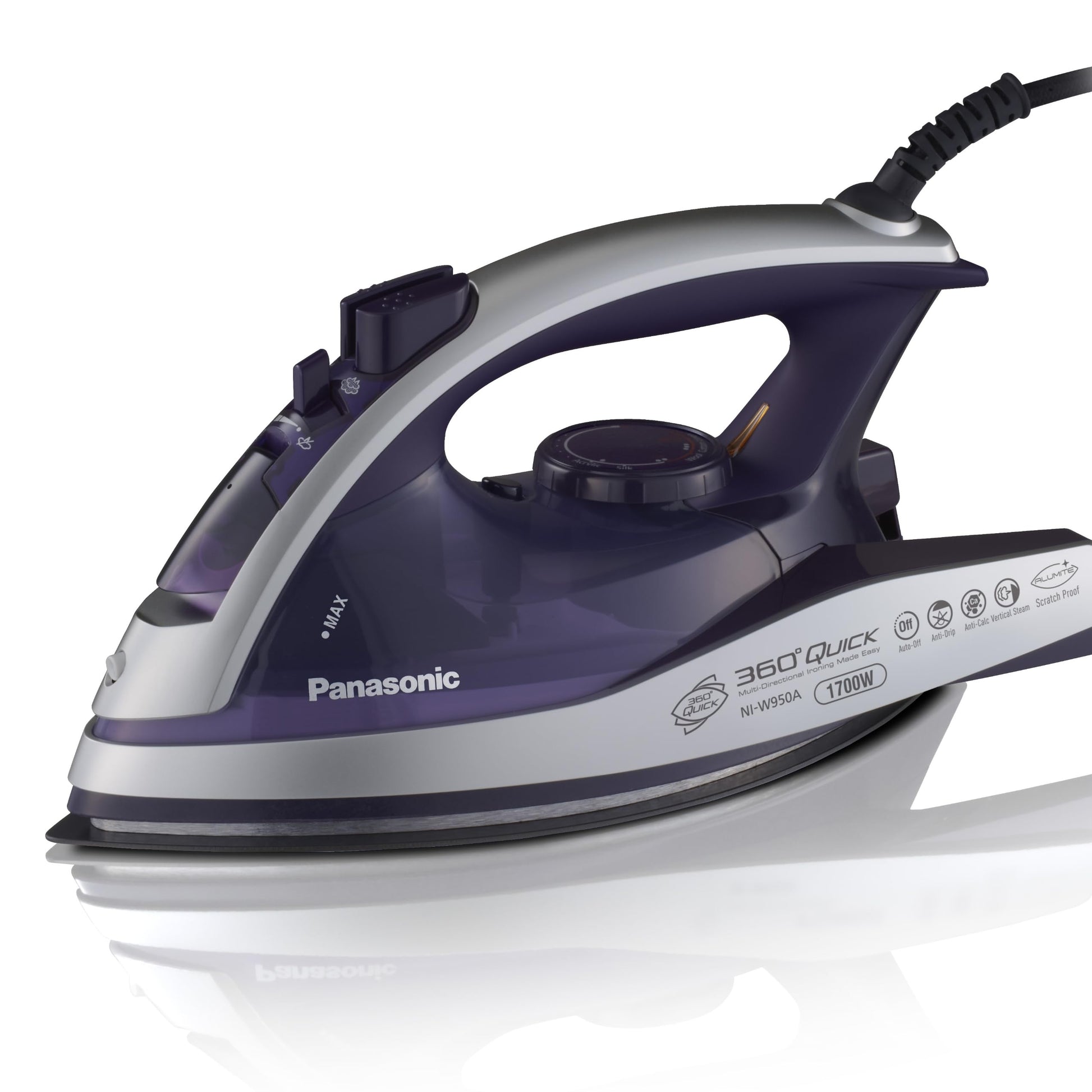 Plancha de Vapor Panasonic NI-W950A Azul con Suela de Alumite