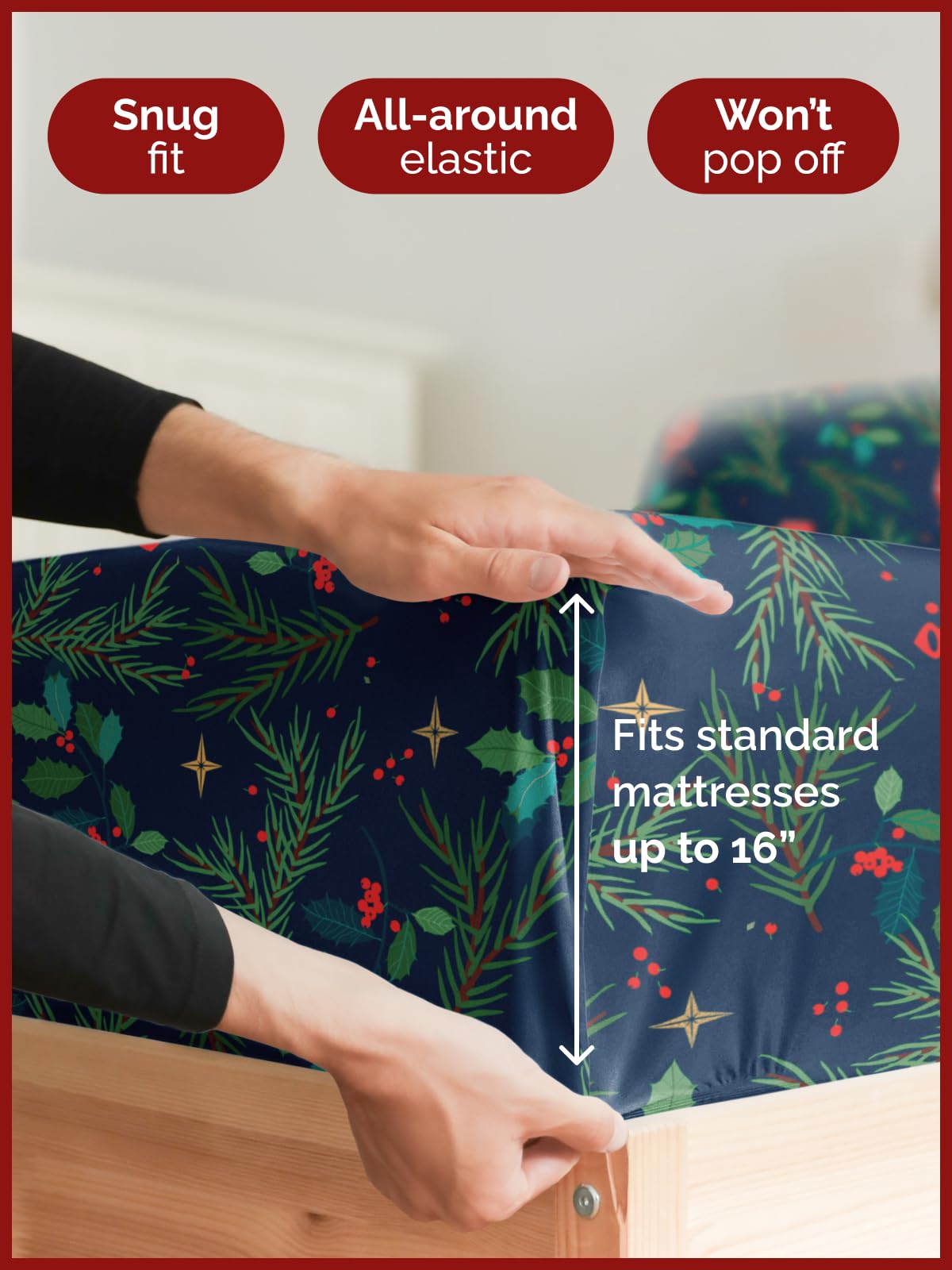 Juego de Cama Microfibra Matrimonial Diseño 217 Navidad