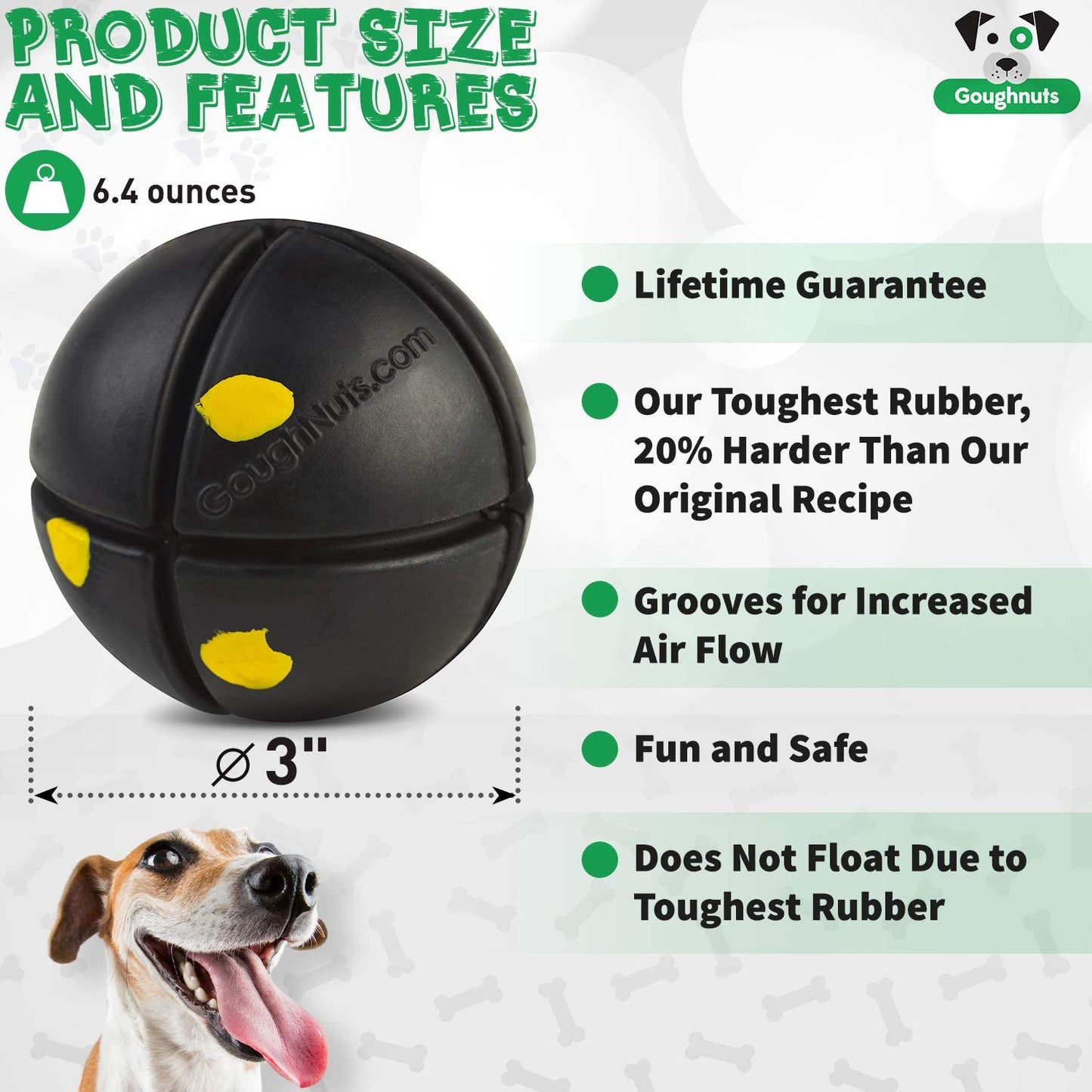 Goughnuts - Interactive Chew Toy for Dogs - Ball