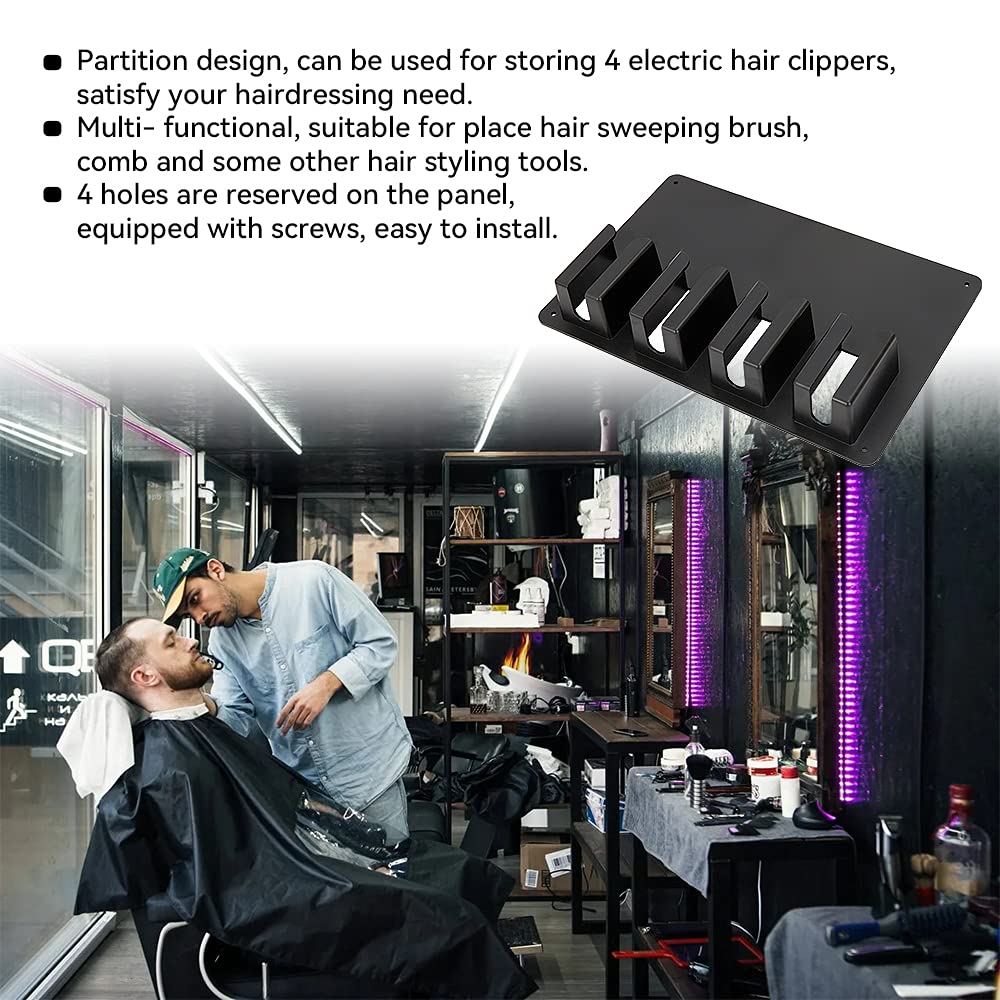 Soportes para Cortapelos Organizador de Pared 2 Piezas para Peluqueros