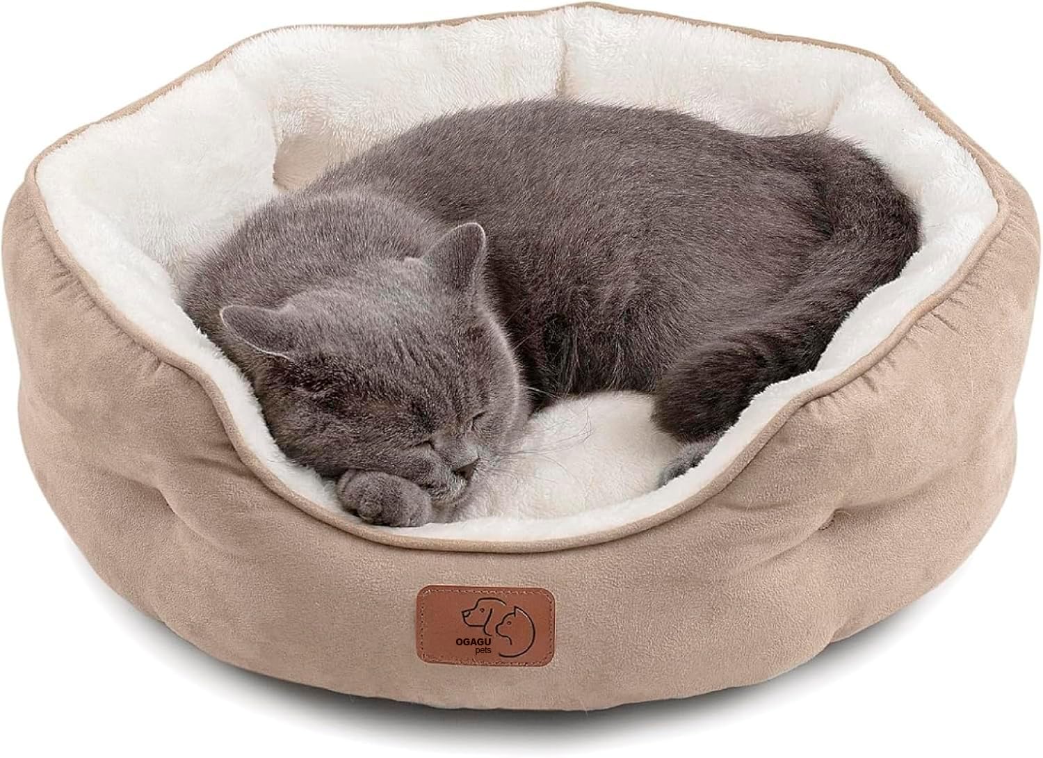 Cama para Mascota OGAGU Camel Mediana Lavable Antideslizante