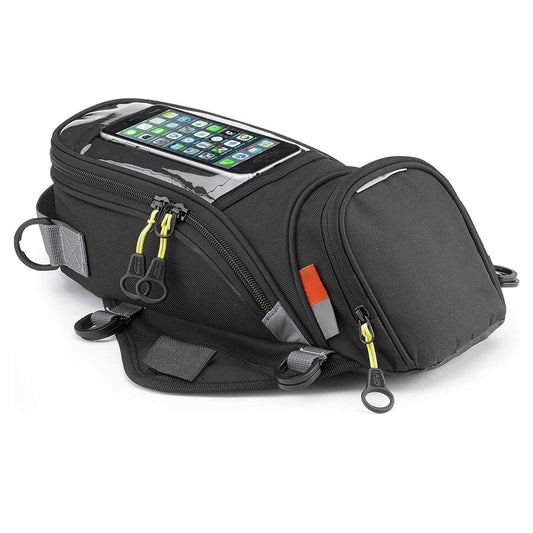BOBOJIIIER Bolsa Universal para Herramientas en el Tanque de Motocicleta, Bolso Correas O Imán Para Tanque De Motocicleta, Color Negro