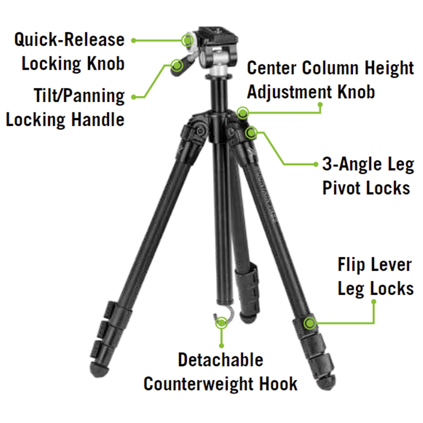 Kit de Trípode Vortex Optics Paso de Montaña