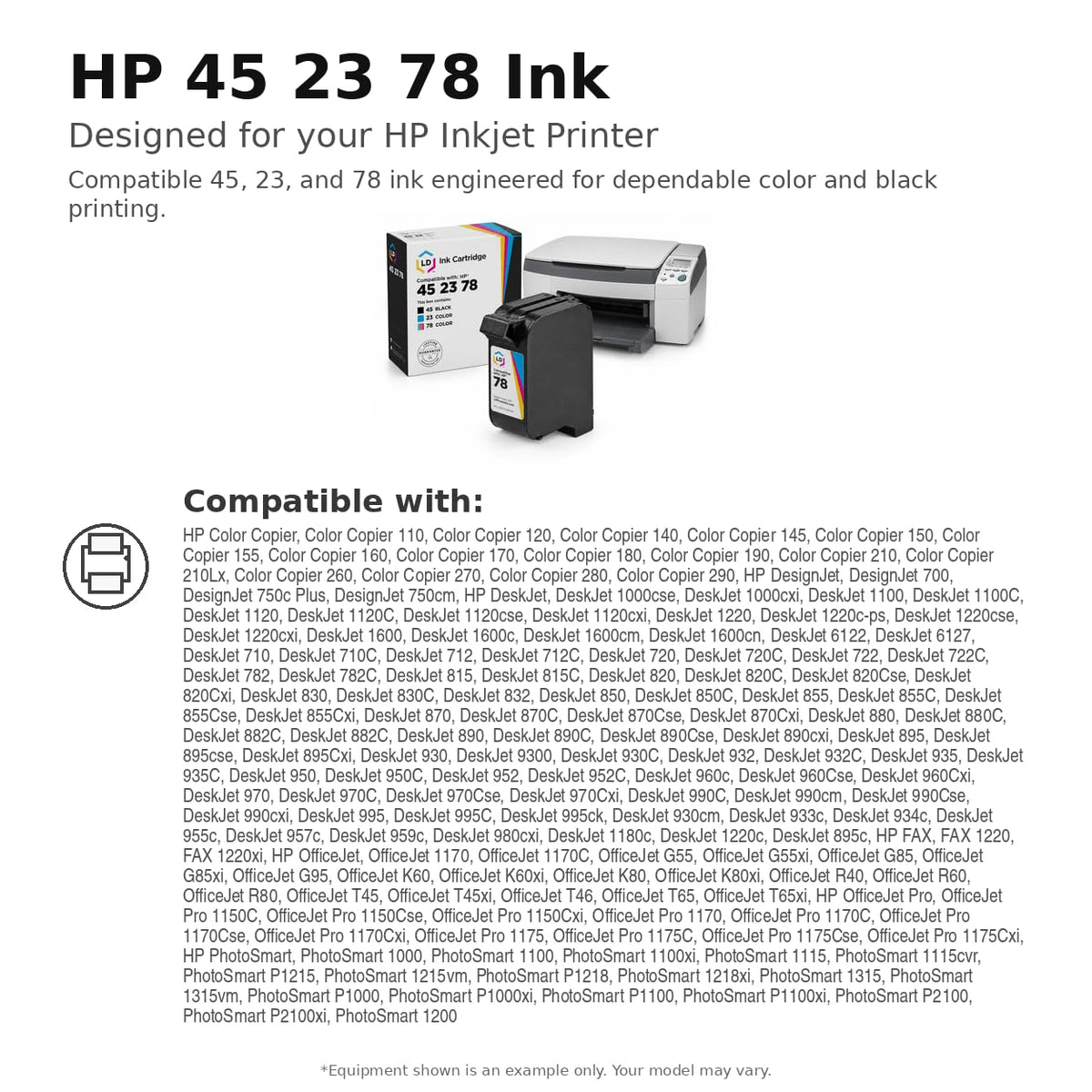 Cartucho de Tinta LD Negro HP 45 51645A Remanufacturado 2 Unidades