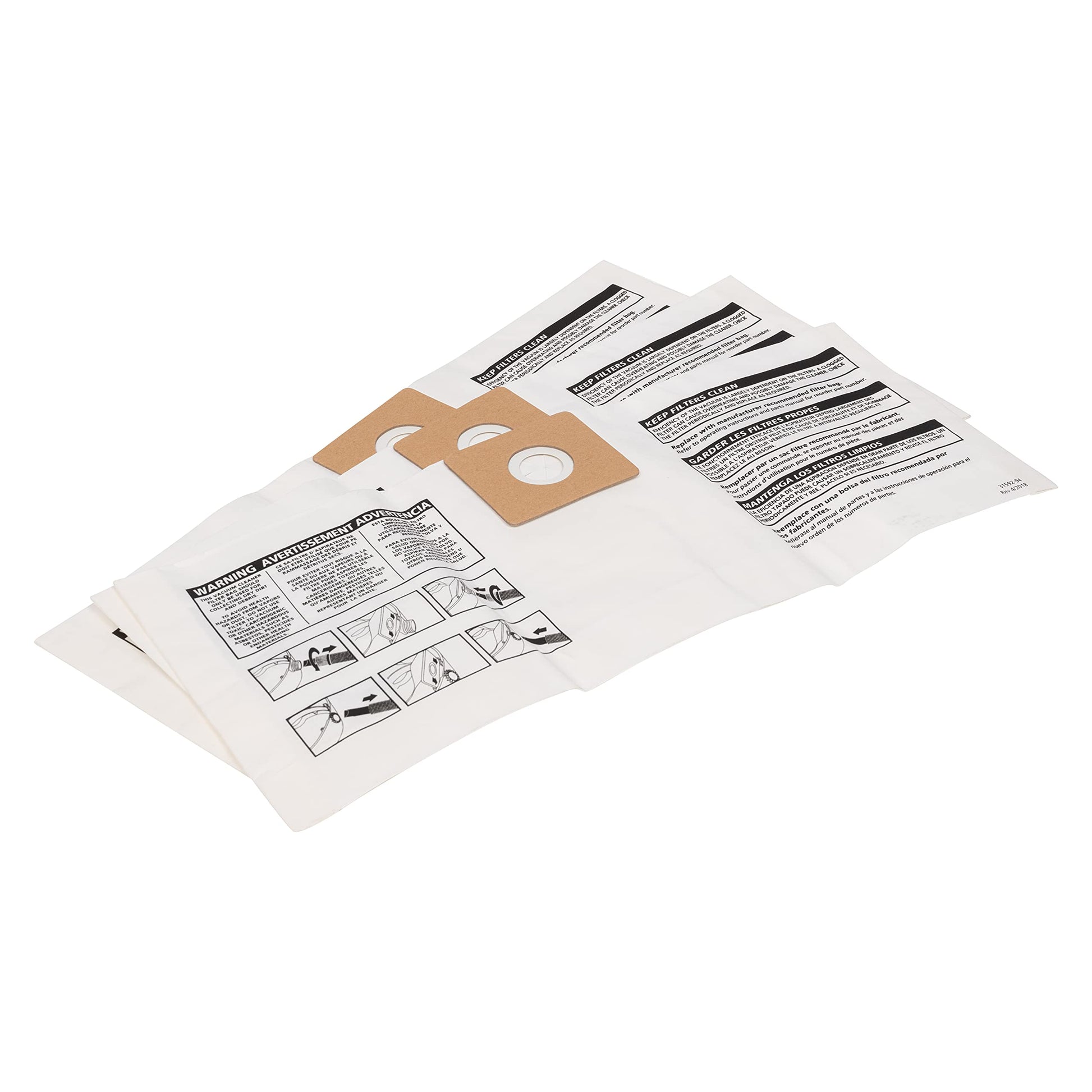 Bolsa de Colección Shop-Vac 90669 Galones para Aspiradora Paquete de 3