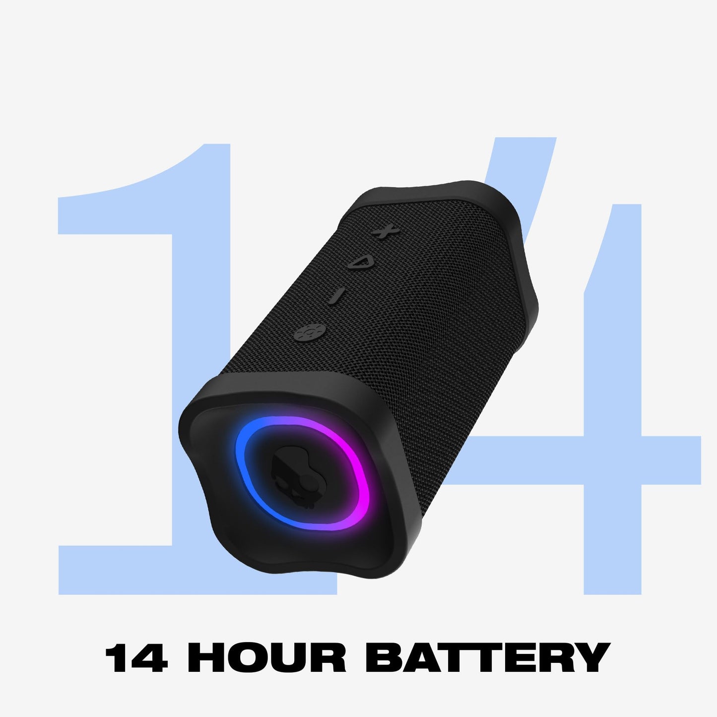 Altavoz Bluetooth inalámbrico Skullcandy Terrain 2, Resistente al Agua IPX7, batería de 14 Horas, multienlace, iluminación LED, Ligero y portátil.