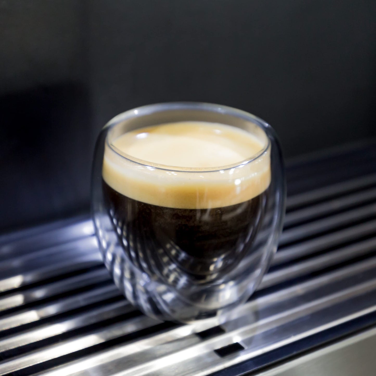 Tazas de Espresso Youngever Transparente Vasos de Café Doble de Vidrio 100ML