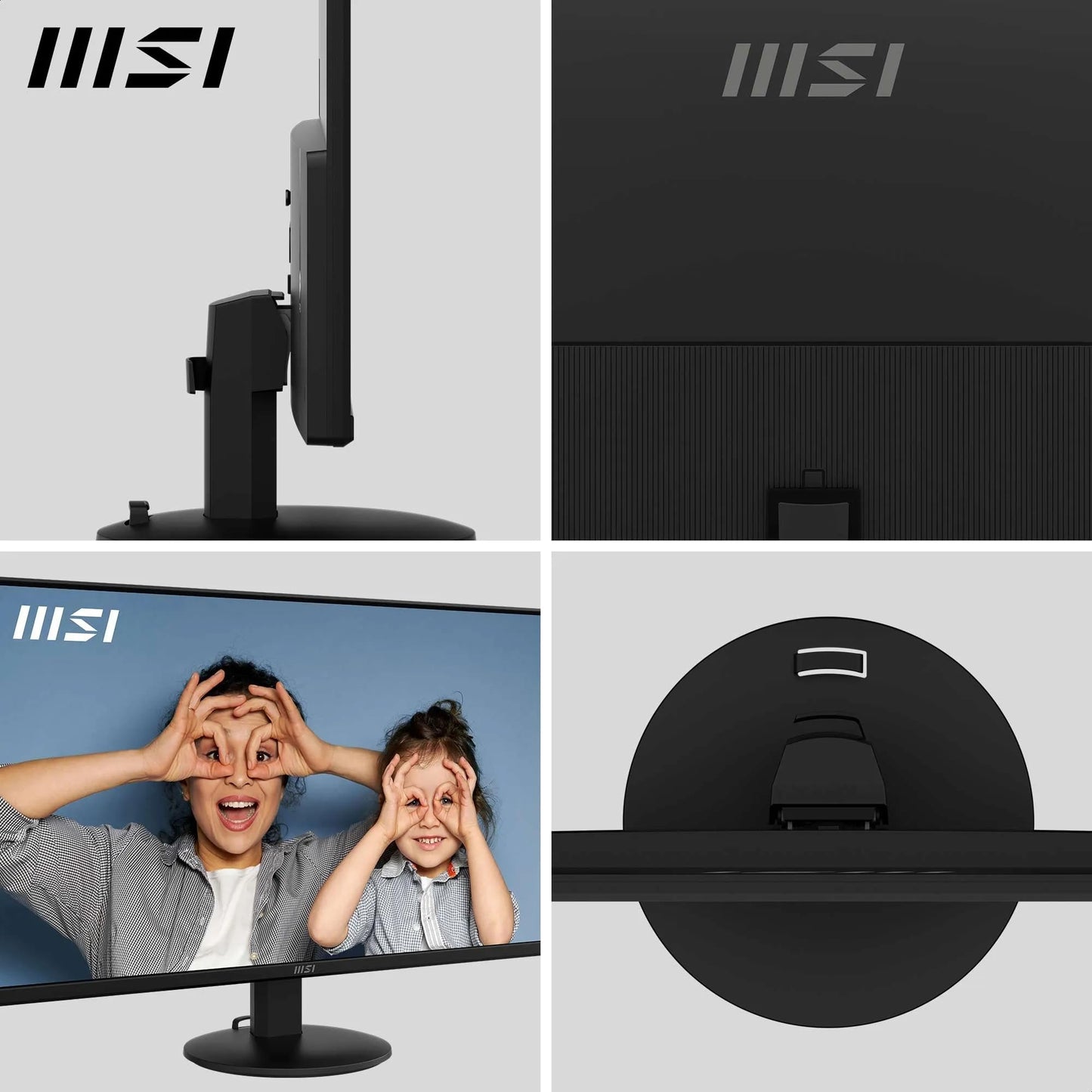 MSI PRO MP272L Monitor de oficina FHD de 27 pulgadas, panel IPS de 1920 x 1080, sin marco de 4 lados, frecuencia de actualización de 100 Hz, pantalla amigable con los ojos, inclinación ajustable, HDMI