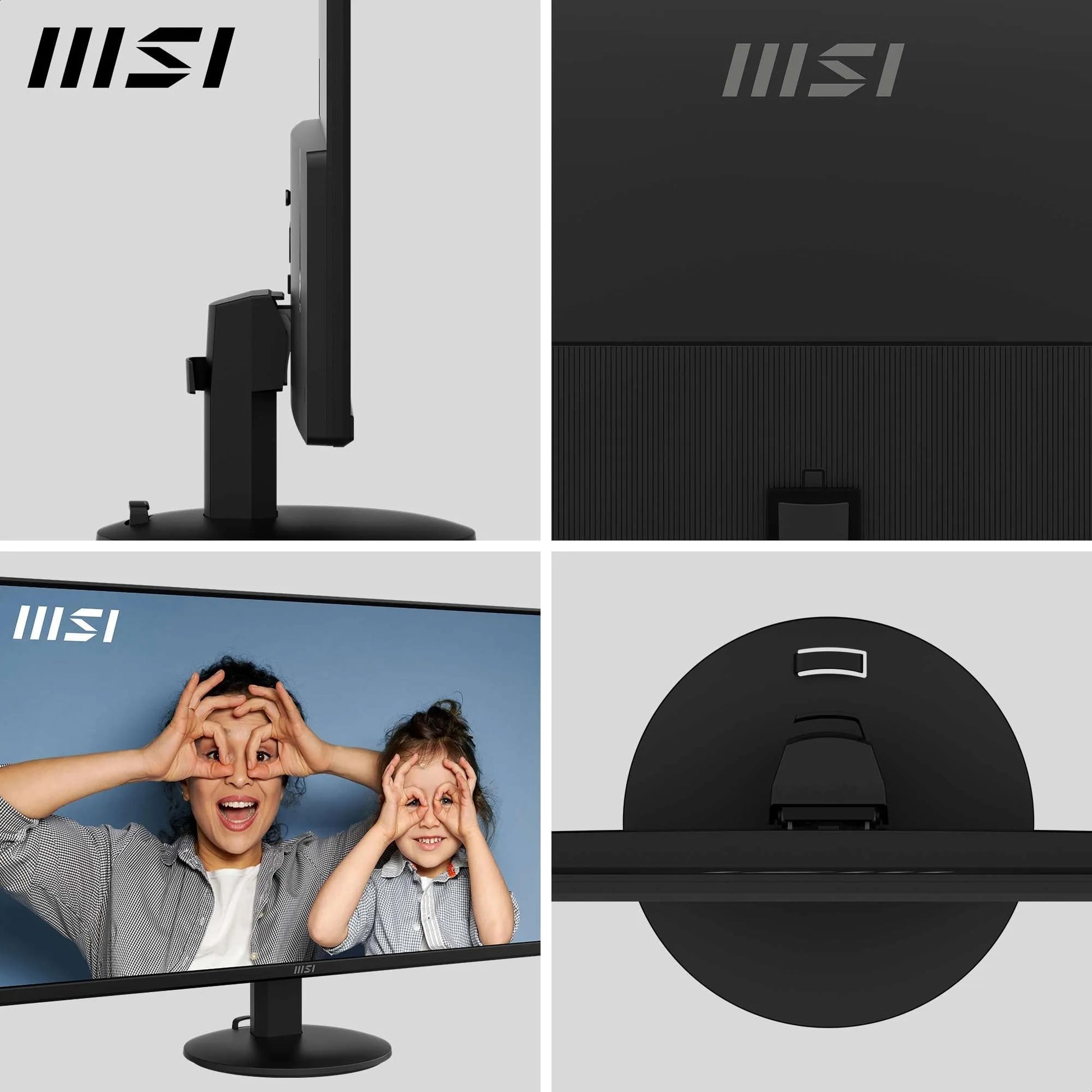 MSI PRO MP272L Monitor de oficina FHD de 27 pulgadas, panel IPS de 1920 x 1080, sin marco de 4 lados, frecuencia de actualización de 100 Hz, pantalla amigable con los ojos, inclinación ajustable, HDMI