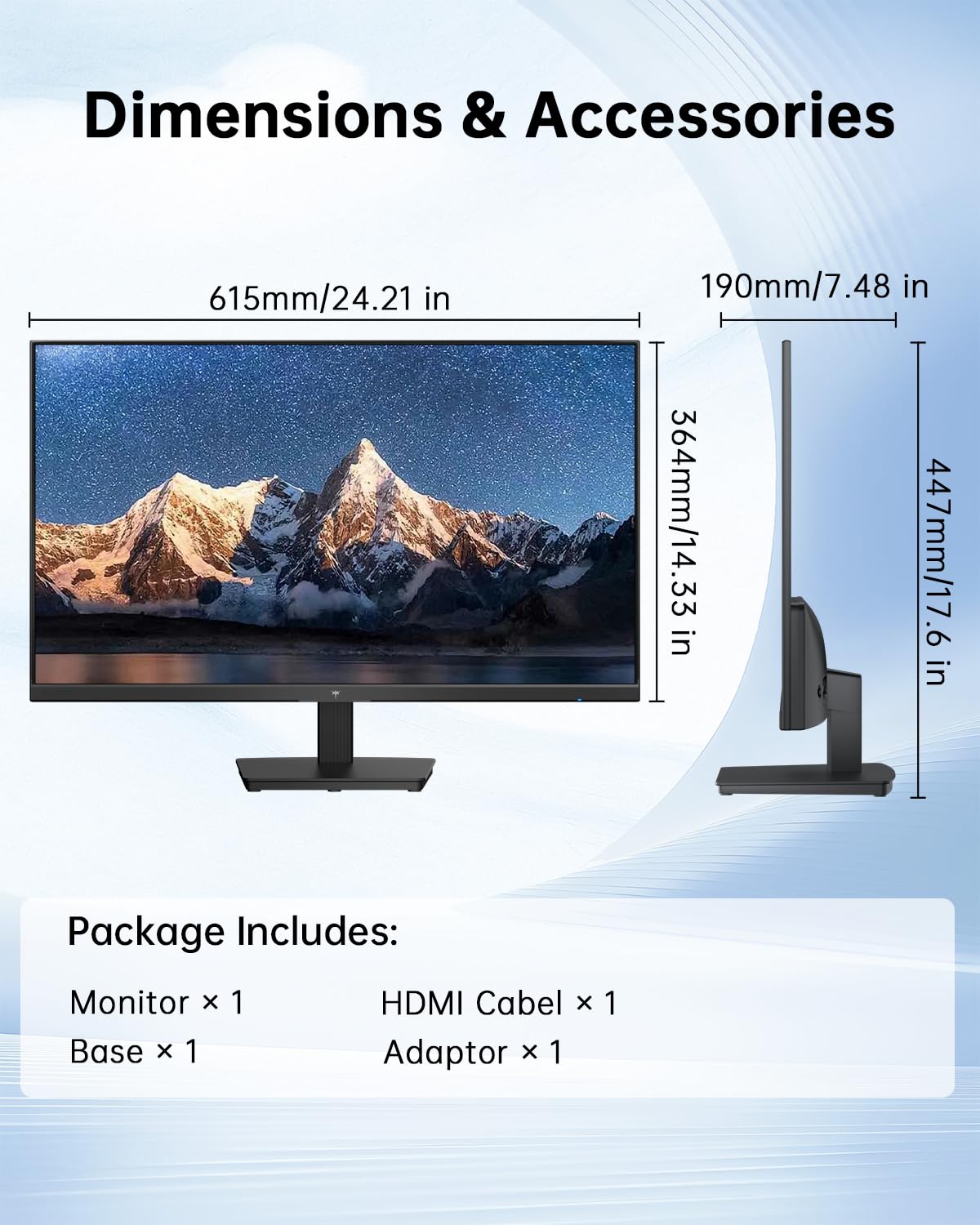 KTC - Monitor de computadora de 27" - Pantalla QHD (2560 x 1440), hasta 120Hz, panel IPS, 123% sRGB, HDMI 2.0 x 2 y DP 1.4 x1, sincronización adaptativa, pantalla amigable para los ojos, monitores de