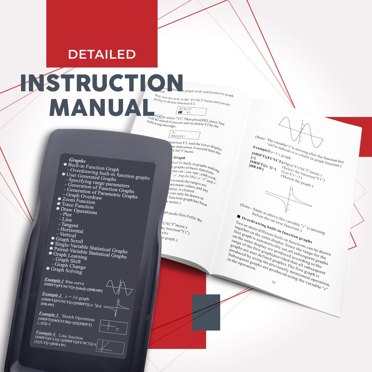 Calculadora Científica CATIGA con Funciones Gráficas para Estudiantes