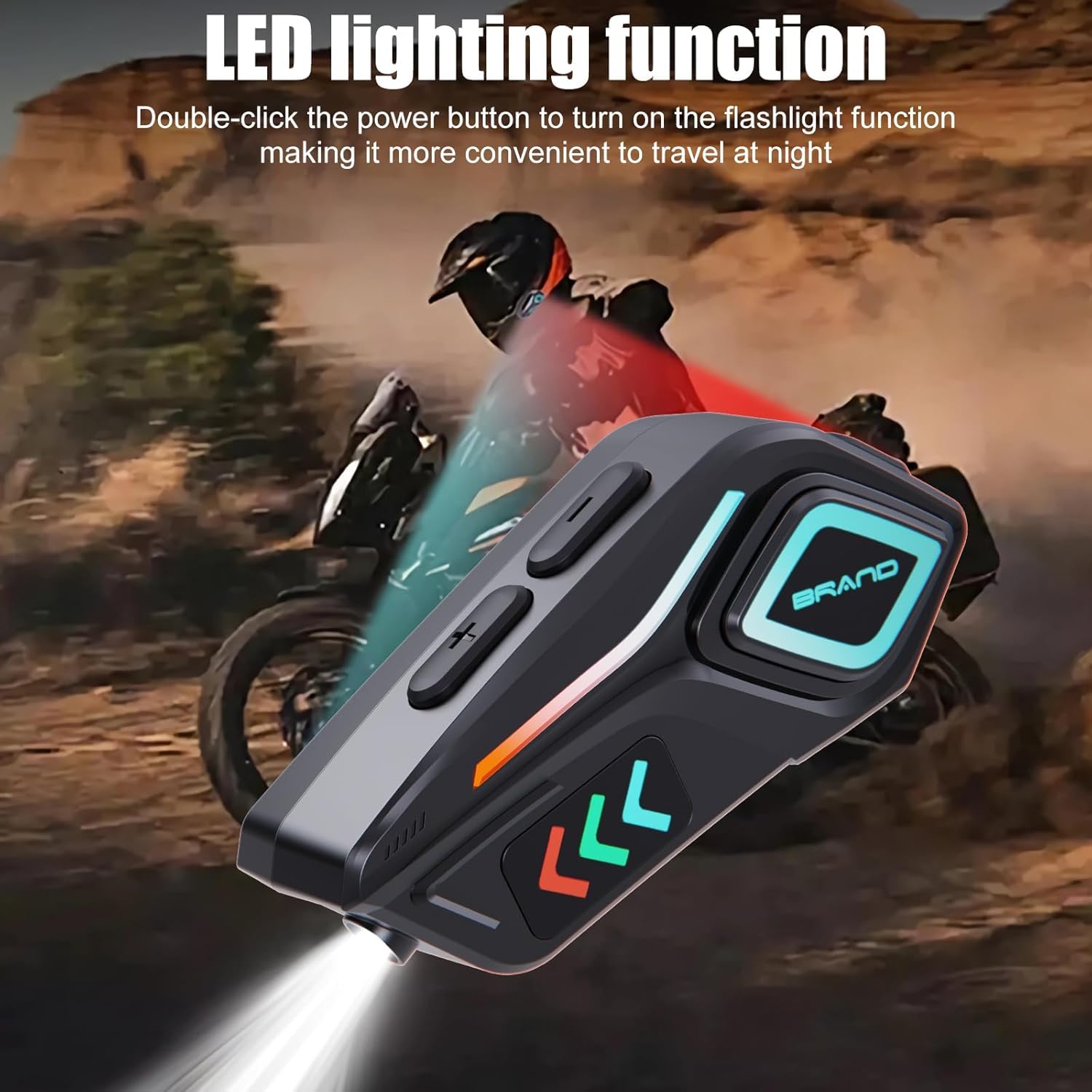 OBEST Auricular Bluetooth para Motocicleta con MicróFono, Micrófono Suave y Duro 2 en 1, Bluetooth 5.4 Intercomunicador, IPX8 a Prueba de Agua, Puede Conectar Dos Dispositivos Al Mismo Tiempo