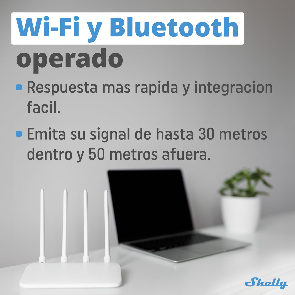 Pasarela WiFi Bluetooth Shelly BLU Gateway USB-A Compatible con Alexa y Google Home Domótica Extensor de Alcance WiFi Sin Cables