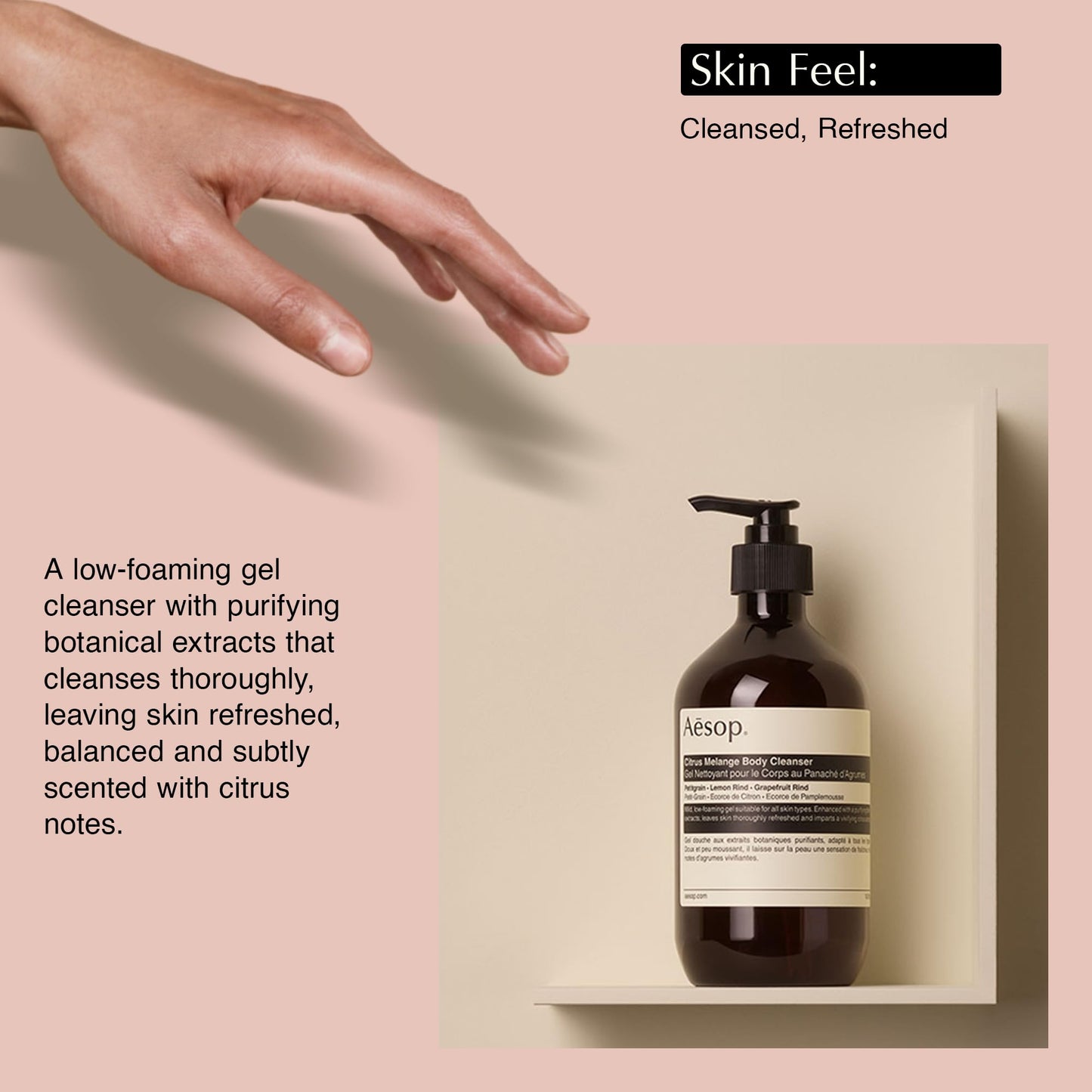 Aesop Citrus Melange Body Cleanser | 500mL | Paraben, Cruelty-free & Vegan