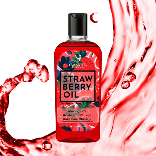 Aceite Para Masaje Yaakunaj Loveshop Fresa Comestible