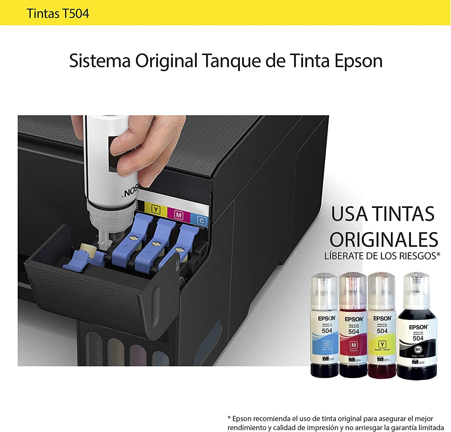 Botella de Tinta Epson Ecofit Magenta T504