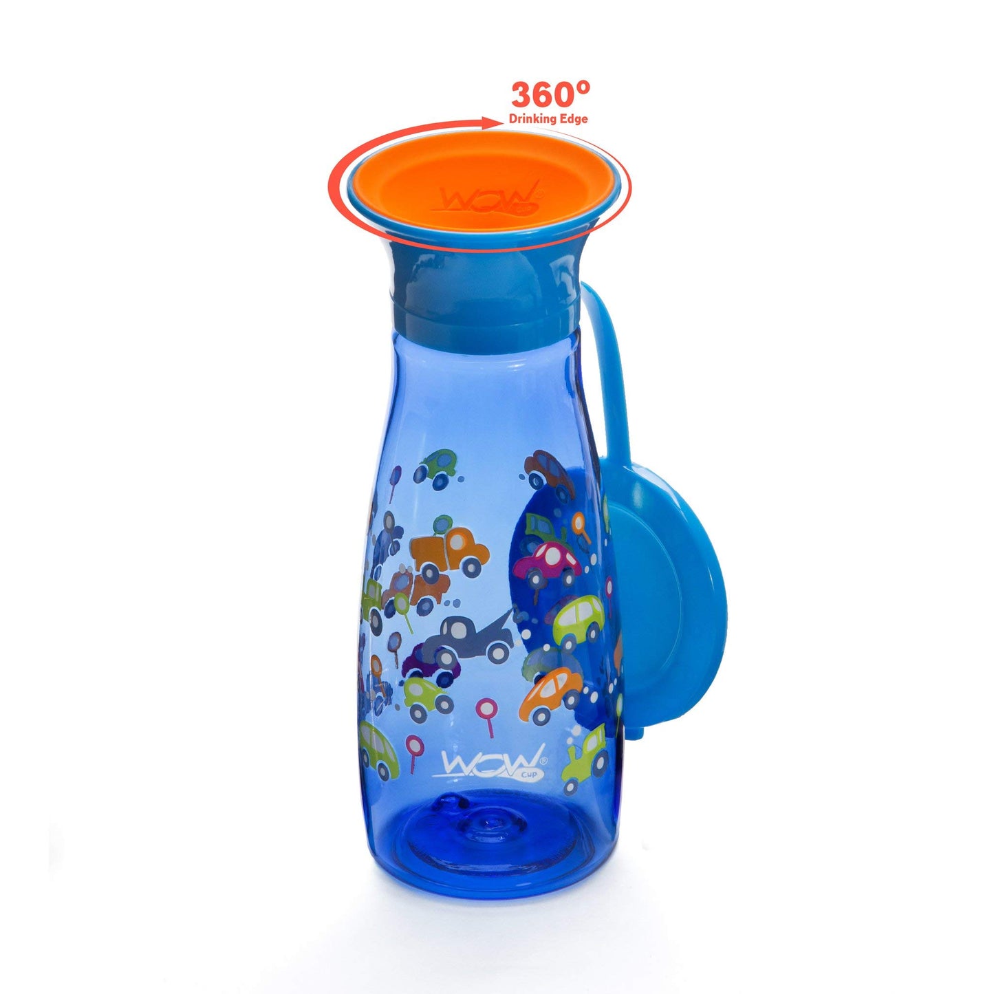 Wow Cup Mini 360 - Taza para beber, 12 onzas, paquete de 2 (azul)
