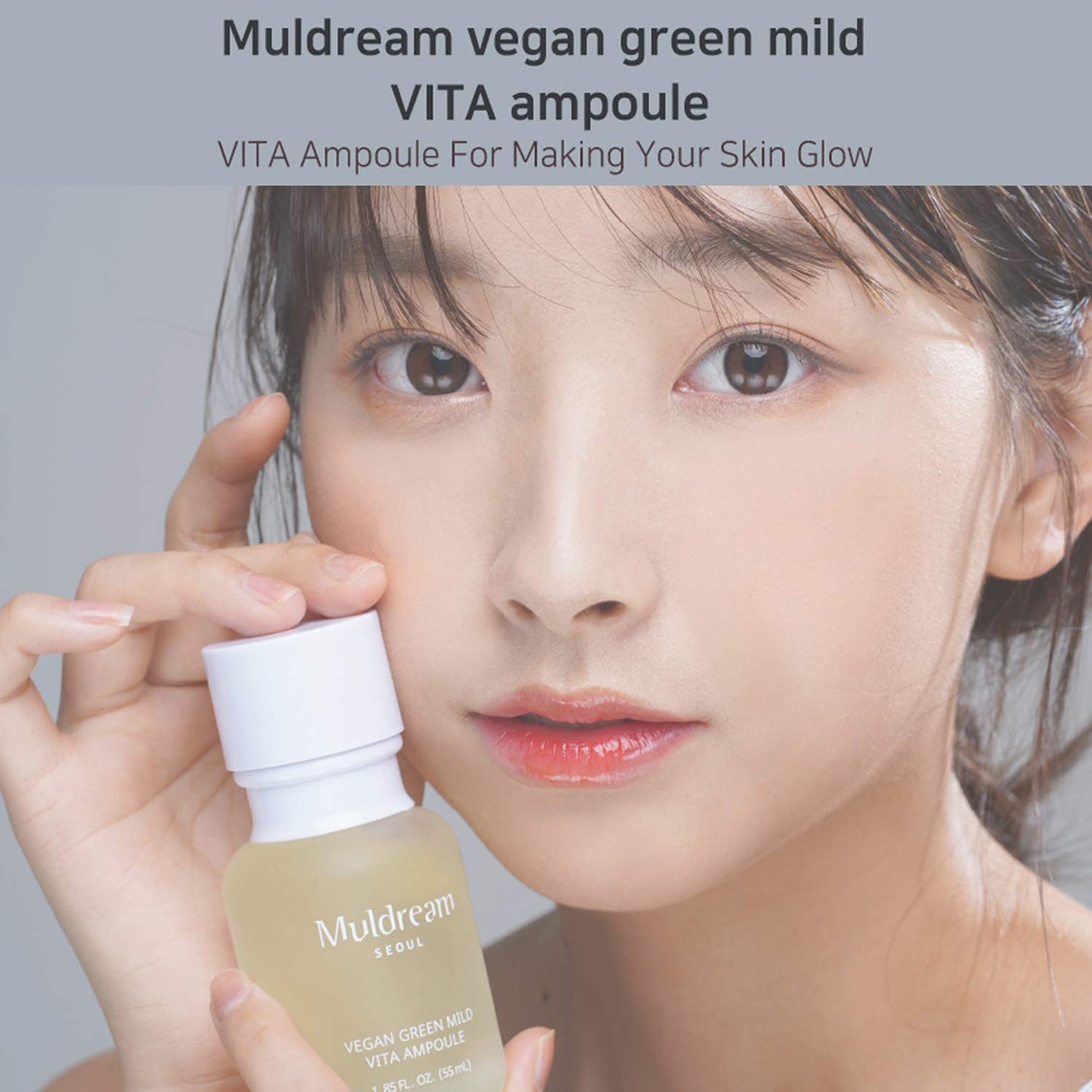 Muldream Serum Ampolleta Vegana de Vitamina C | MULDREAM Vegan Green Mild Vita Ampoule 55ml | Producto Importado de Corea | Producto Vegano | Cruelty Free | K-beauty