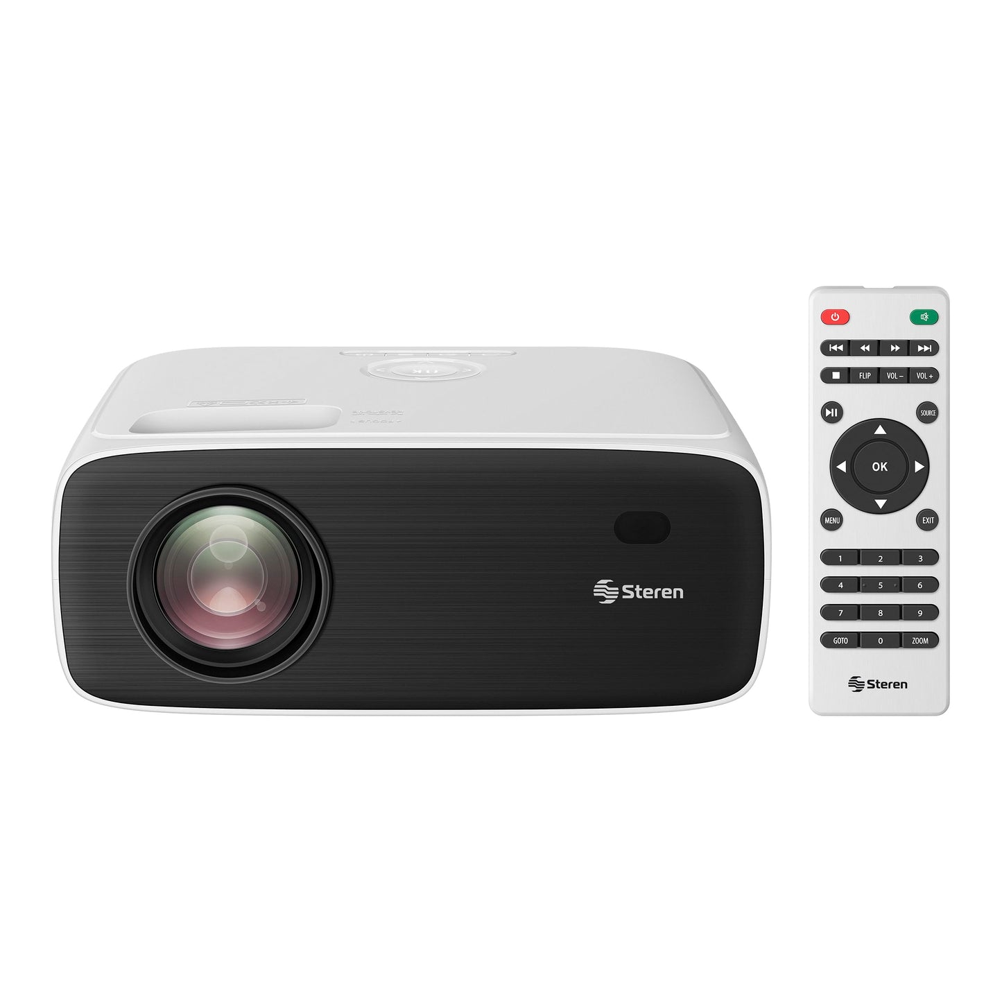 STEREN Proyector Multimedia Full HD de 9 650 LM (250 ANSI LM) con Bluetooth