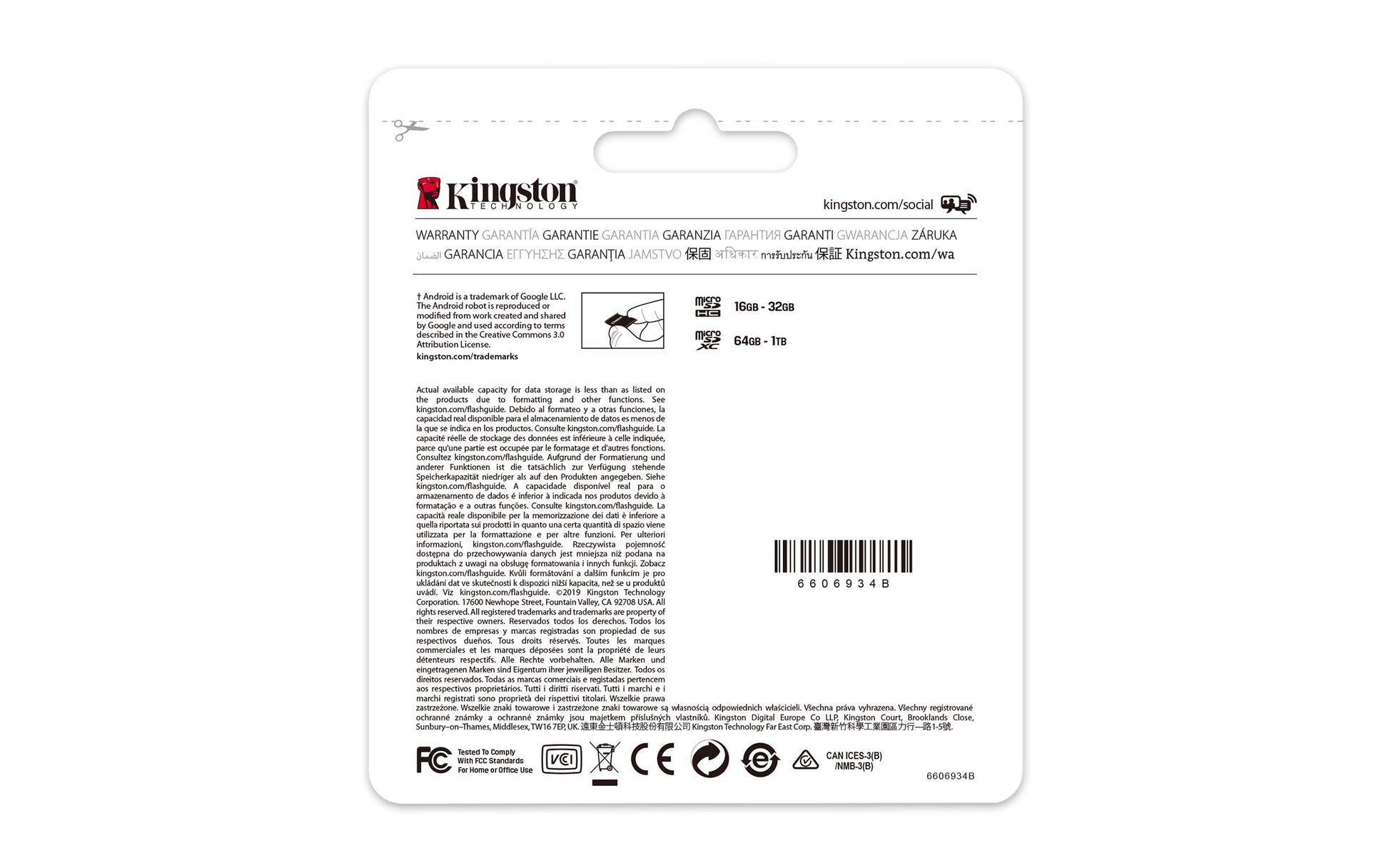 Kingston MicroSDXC Select Plus 512GB (Con Adaptador a SD) Clase 10, UHS-I, U3, V30 Lectura: 100MB/s y Escritura: 85MB/s (SDCS2/512GB)