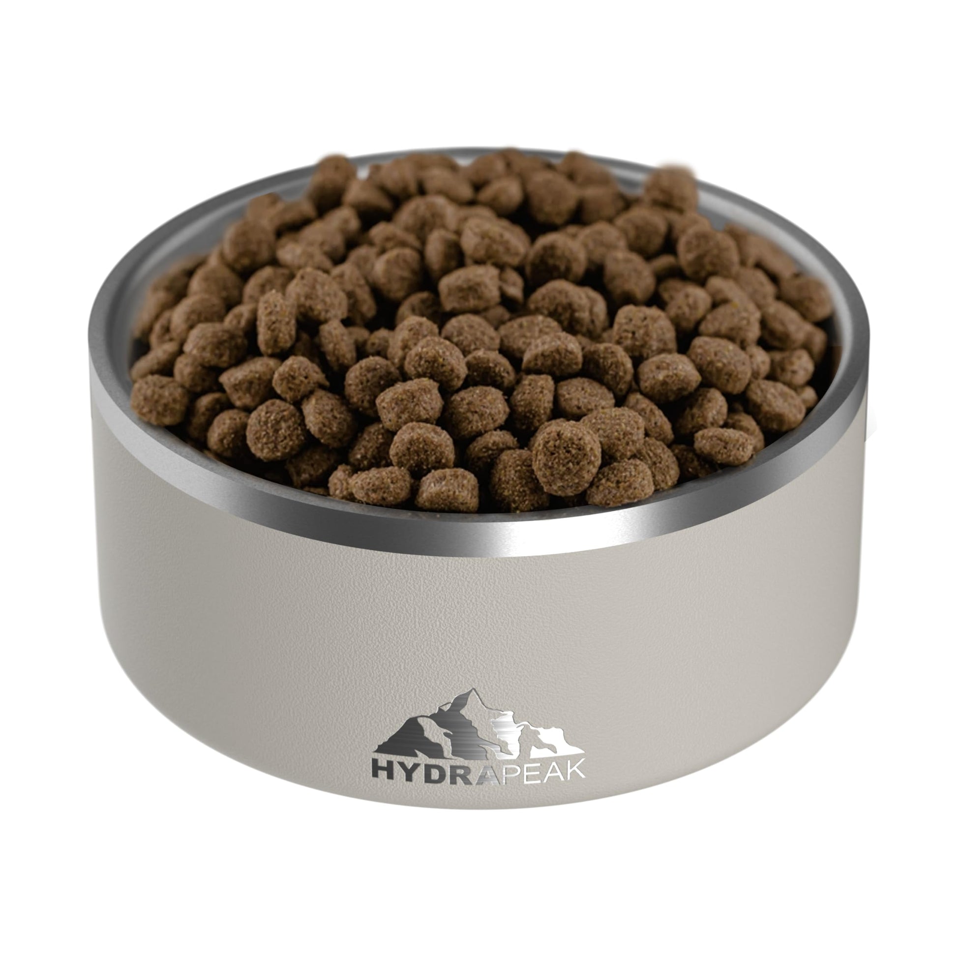 Hydrapeak - tazón antideslizante para perros de acero inoxidable para agua o alimentos (8 tazas, piedra)