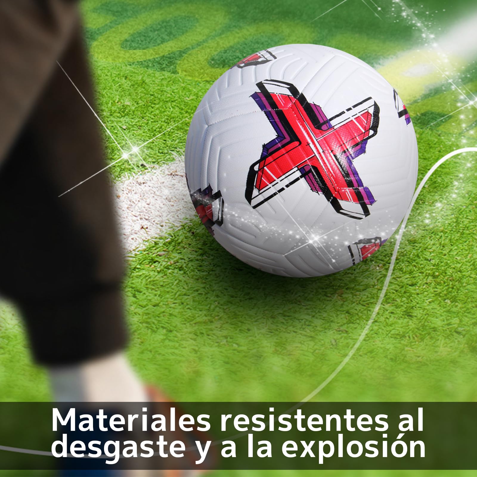 Balón de Fútbol ZYJXLY Estilo Copa del Mundo Número 5 para Entrenamiento y Competición