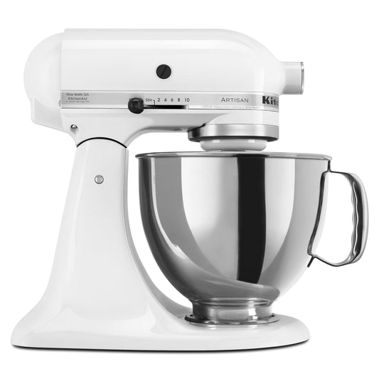KitchenAid Artisan Batidora de Pie, Blanco (White 4.73 L