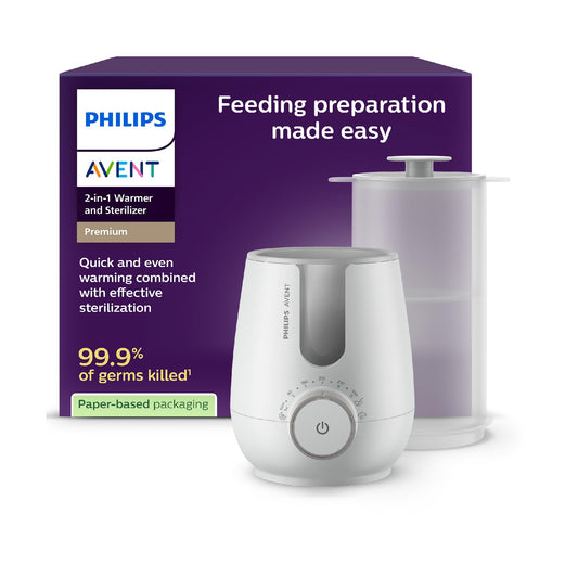 Calentador y Esterilizador 2 en 1 Philips Avent Gris Premium 0+ 1 Pieza