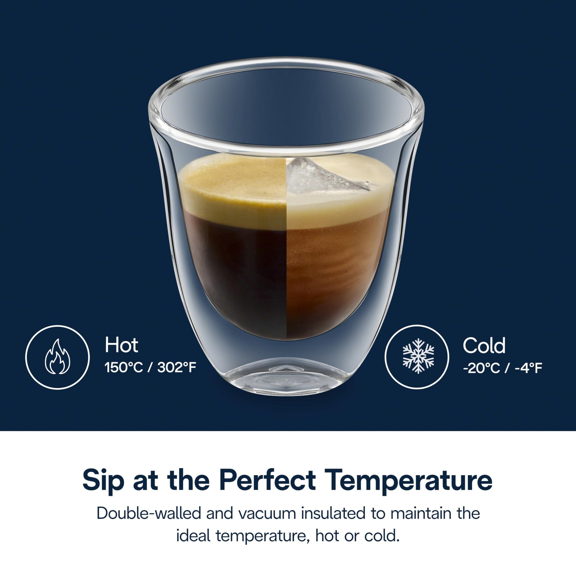 Delonghi 5513214591 Vasos para Café Espresso, 60 ml