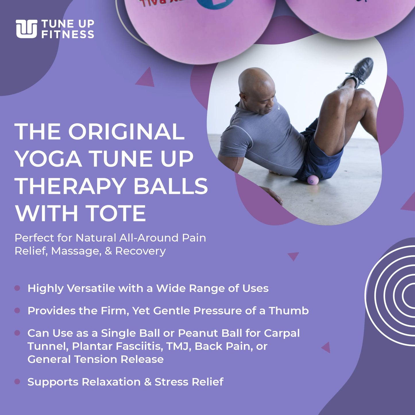 Therapy Balls Yoga Tune Up Jill Miller Deep Purple