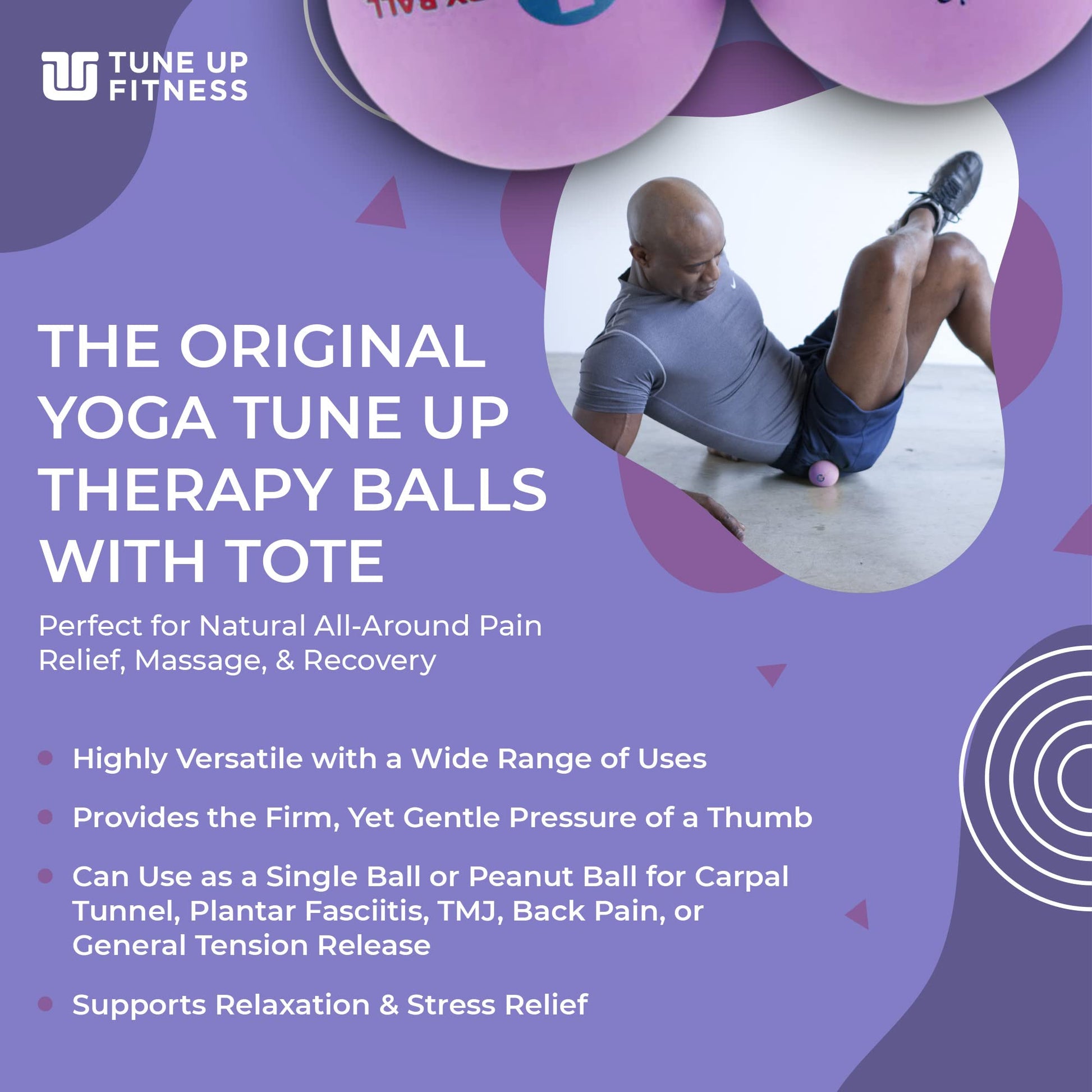 Therapy Balls Yoga Tune Up Jill Miller Deep Purple
