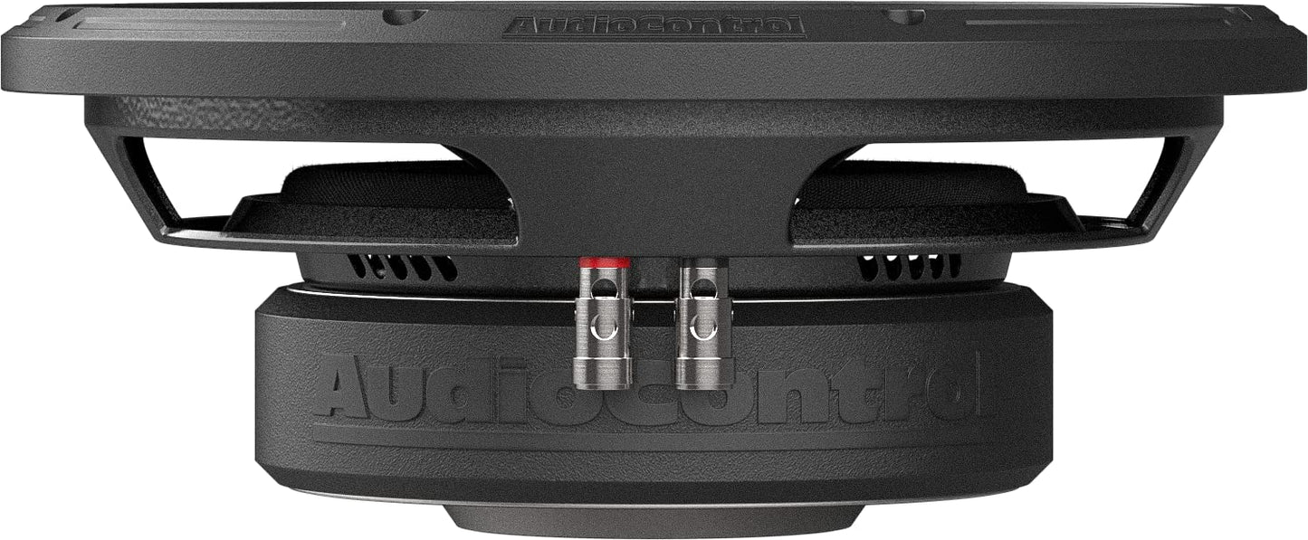 AudioControl Space Series - Subwoofer delgado de perfil bajo para coche de 10 pulgadas, alta fidelidad premium, 400 W RMS/600 W máximo, solo 4 Ohm (negro)
