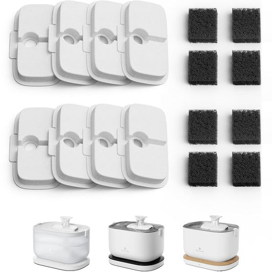 Filtros de Repuesto PETLIBRO Dockstream Ultra Silenciosos para Mascotas 8 Paquetes