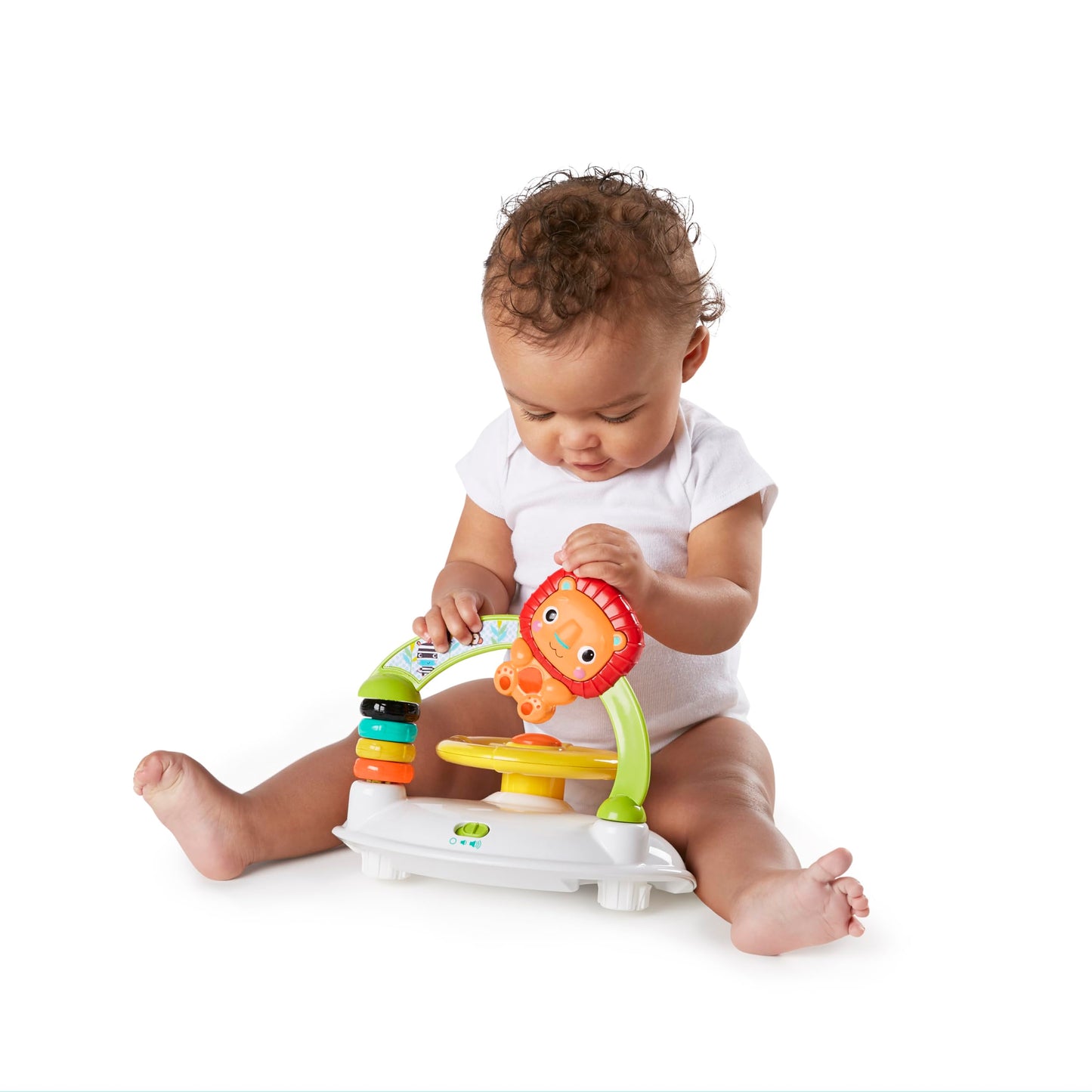 Bright Starts Zig Zag Zebra Walker with Easy Fold Frame for Storage, Ages 6 months +
