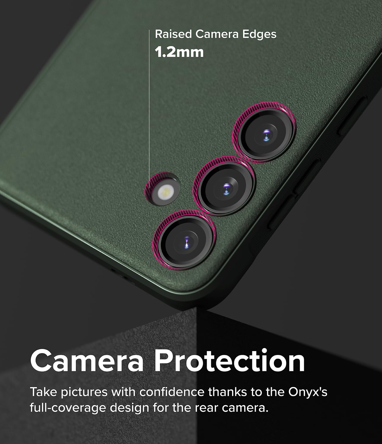 Funda Samsung Galaxy S24 Plus Ringke Dark Green Antihuellas y Antideslizante