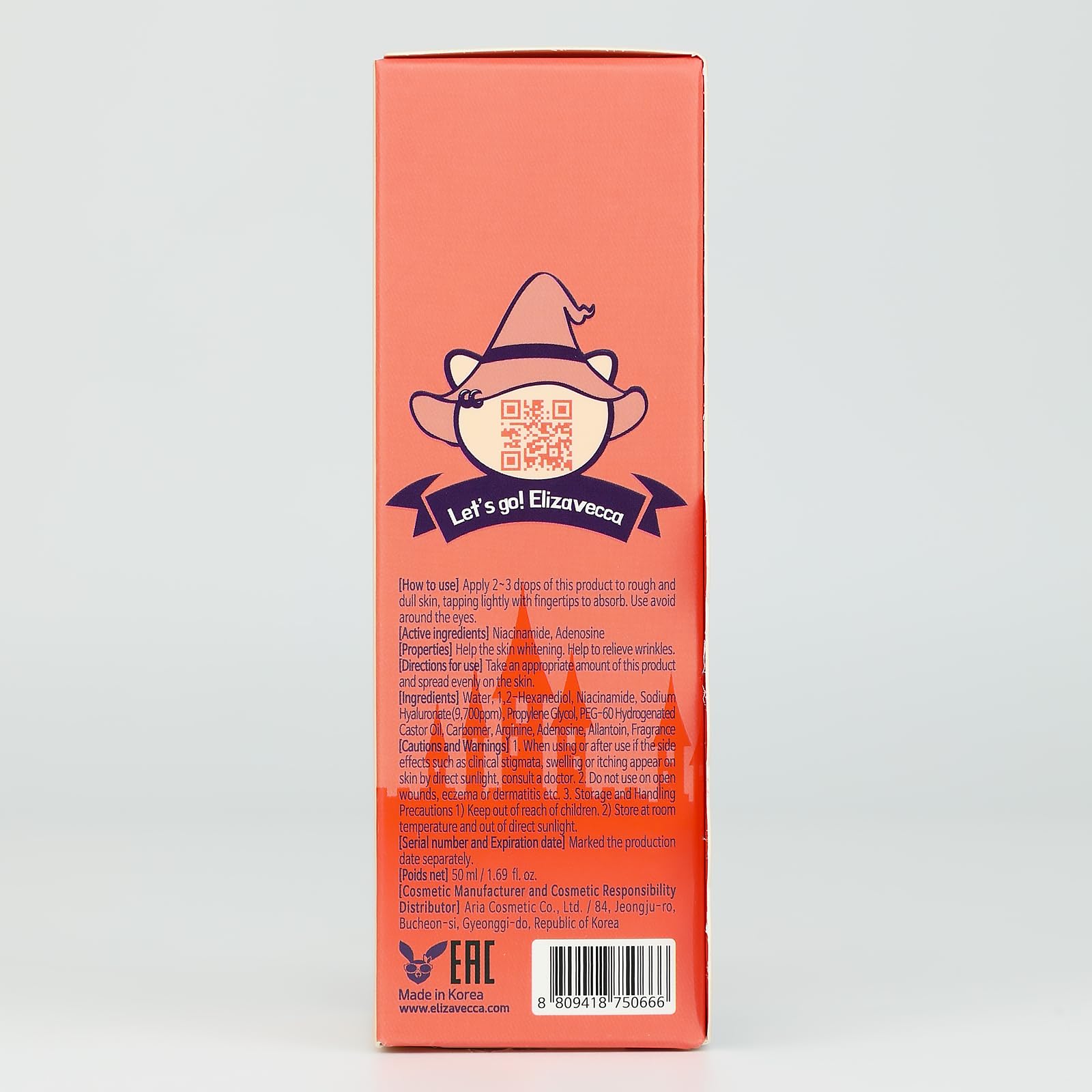 Suero Antiedad Elizavecca Hell Pore Control Acido Hialuronico 97%