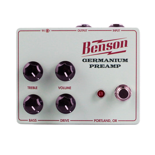 Benson Amps - Pedal de efectos de guitarra con preamplificador de germanio
