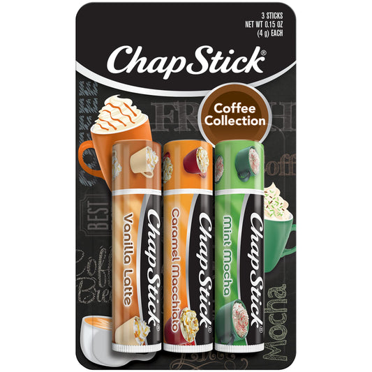CHAPSTICK COLECCIÓN DE CAFÉ, 3 PASOS