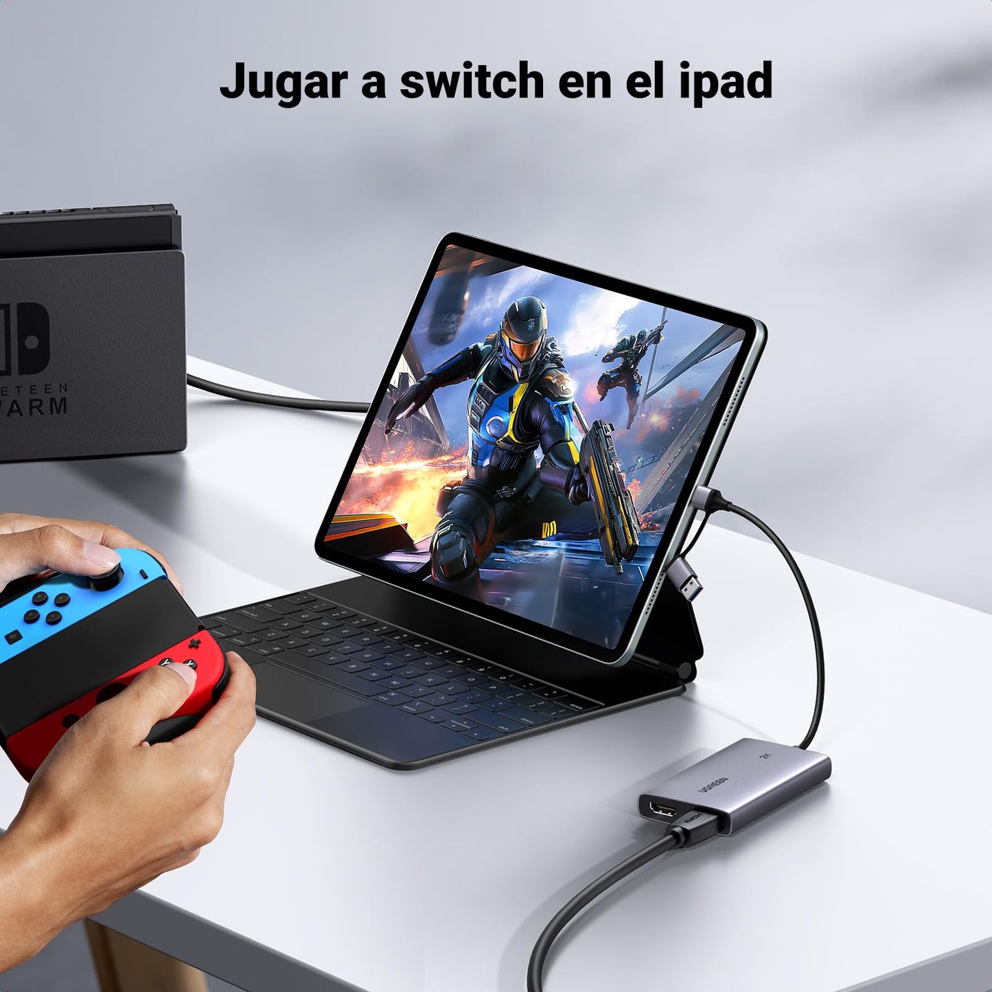 UGREEN 4K Capturadora de Video HDMI, 2K@30Hz 1080P@60fps Grabación de Juegos Passthrough Loop-out para Transmisión, Compatible con Switch 2, PS5, Xbox, PC, Mac