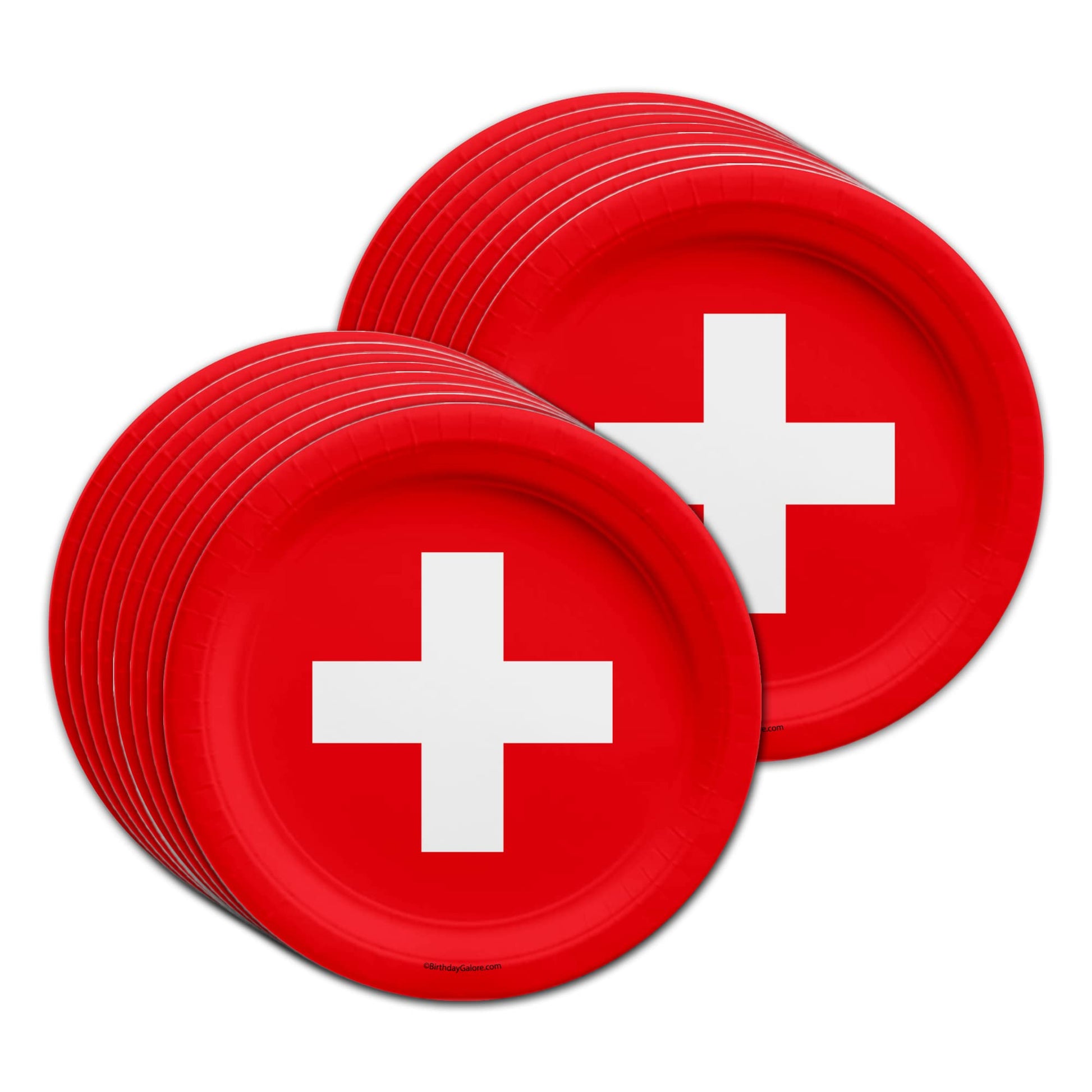 Juego de Suministros de Fiesta de Cumpleaños Suiza para 16 Unidades