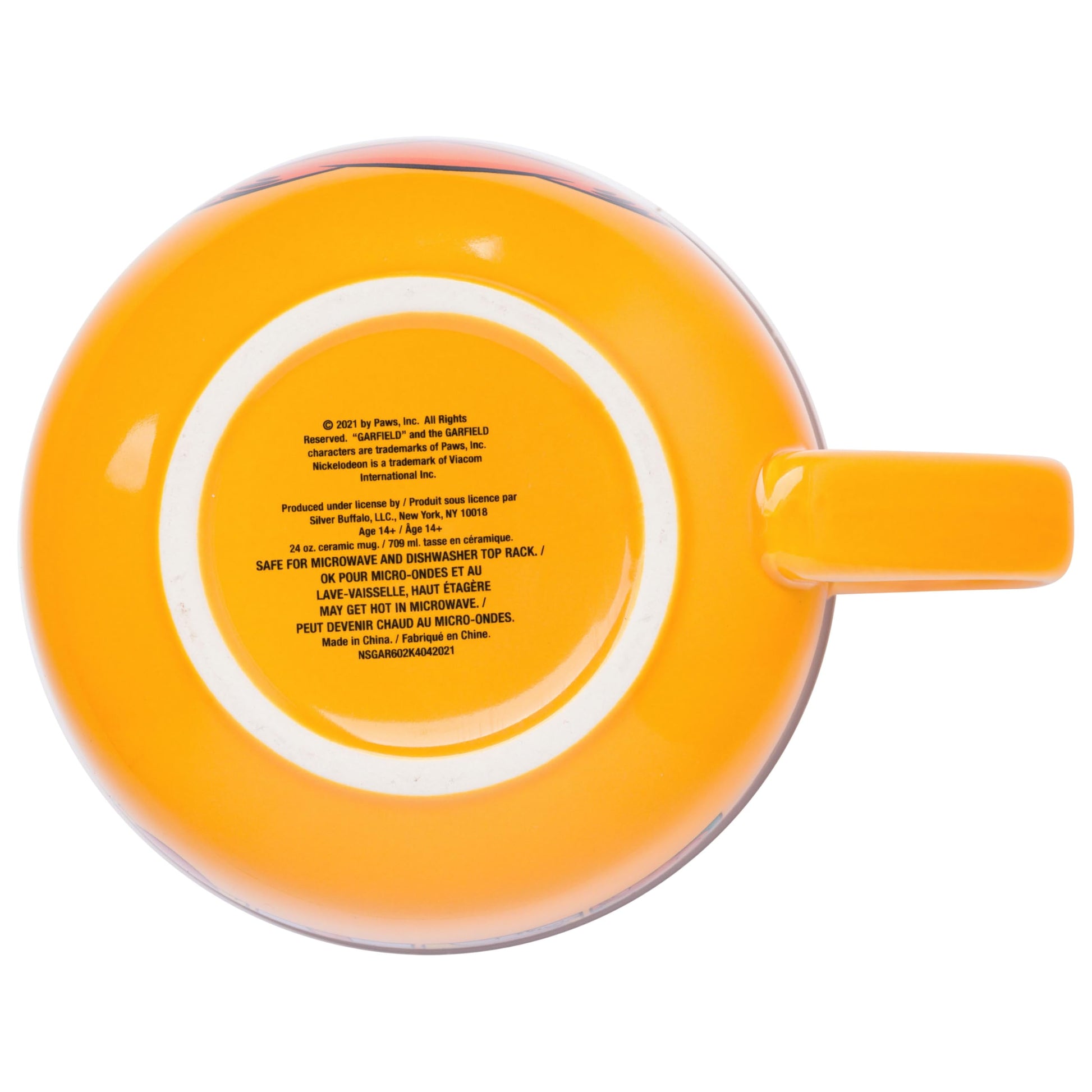 Taza de Sopa Silver Buffalo Garfield Ventilada Blanca con Tapa de Cerámica