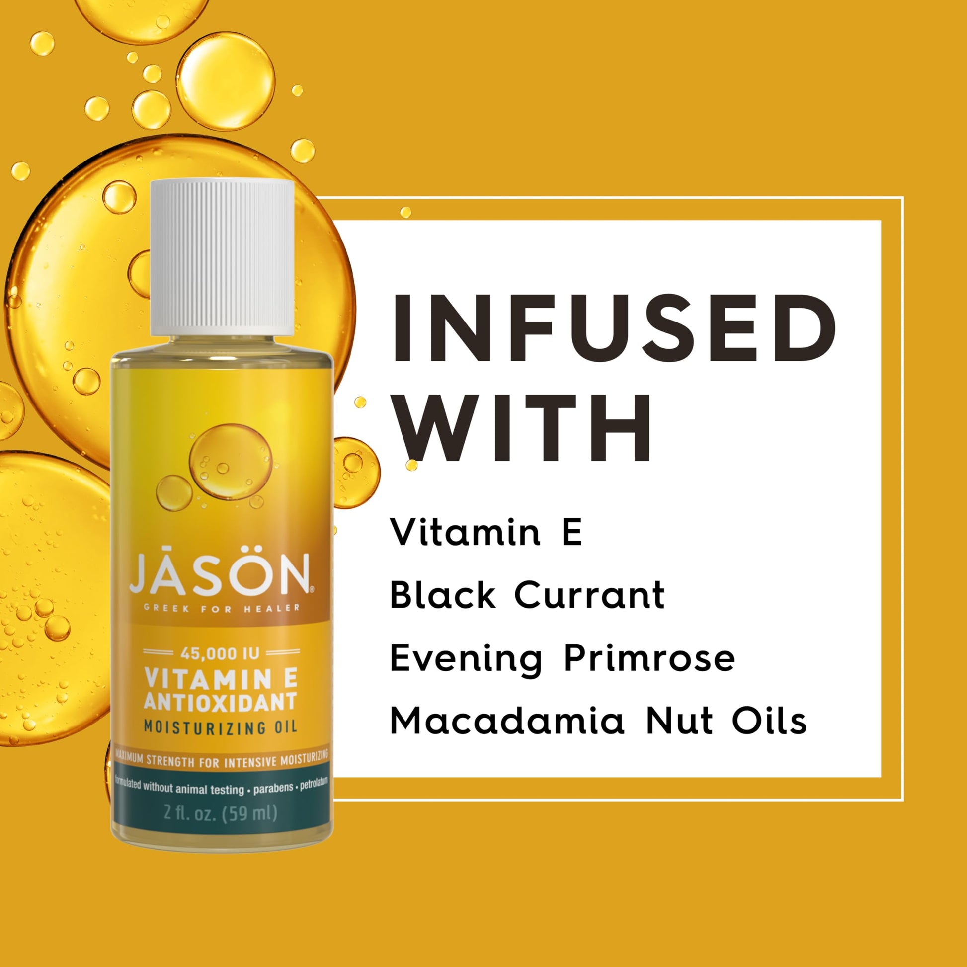JASON Pure Beauty Oil, 45,000 IU Vitamin E Oil 2 fl oz by Jason