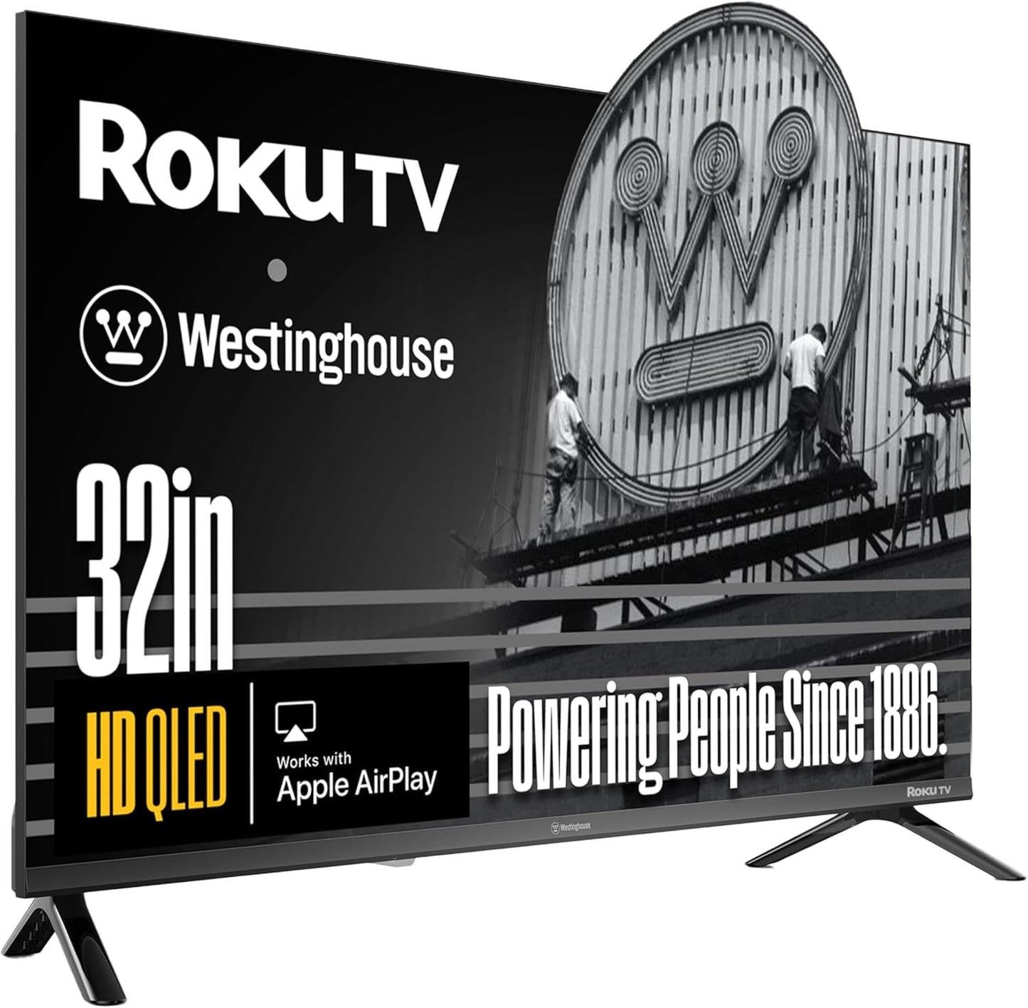 Westinghouse Roku TV Smart TV de 32" Pulgadas, Televisor HD QLED con Dolby Digital+, conectividad Wi-Fi y Aplicación móvil, Bluetooth, Apple AirPlay -WR32QE2350 (Reacondicionada)